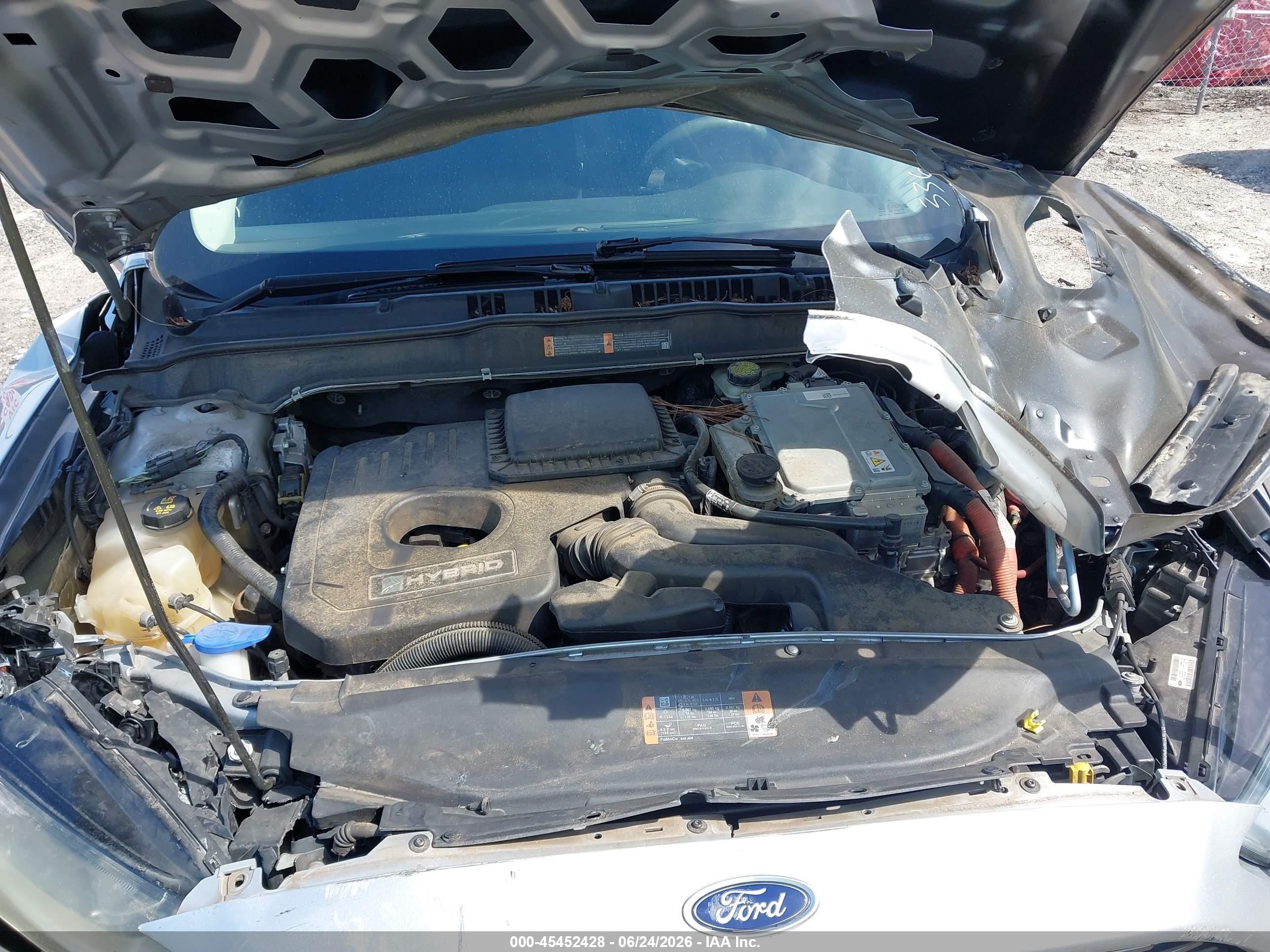 2015 Ford Fusion Hybrid Se Silver vin: 3FA6P0LU0FR173360