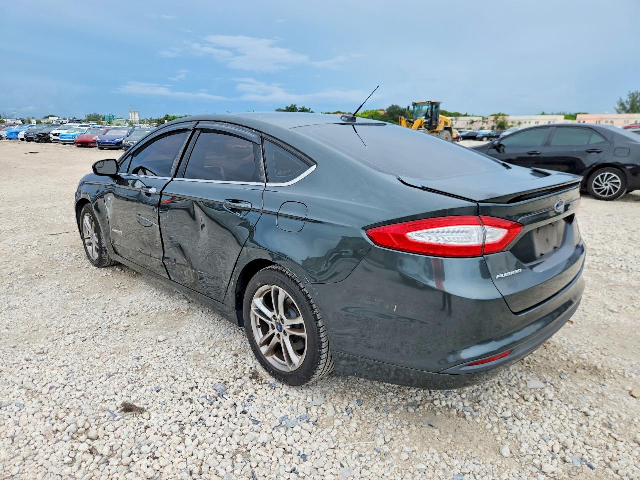 2015 Ford Fusion Se Hybrid Серый vin: 3FA6P0LU0FR185718