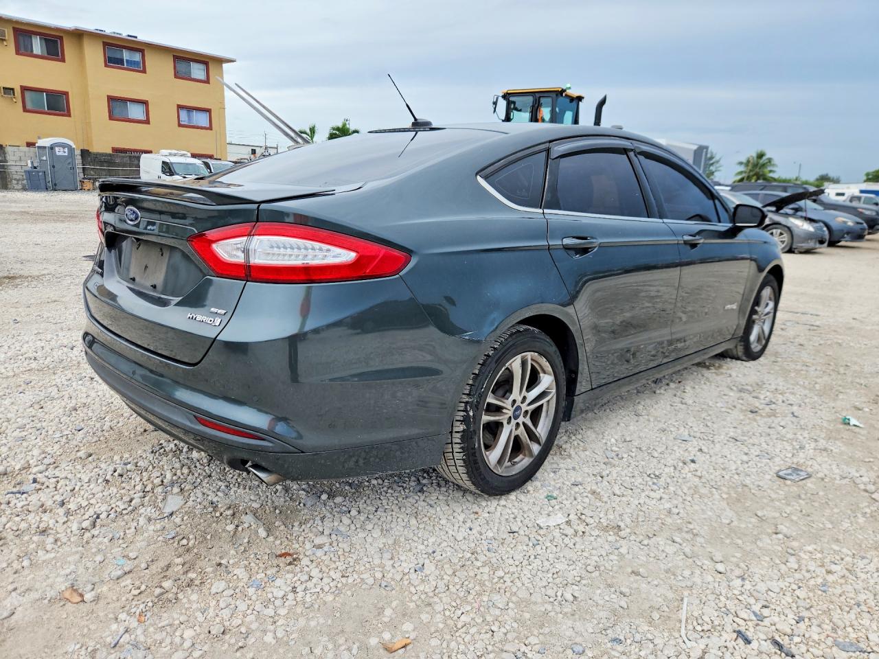 2015 Ford Fusion Se Hybrid Серый vin: 3FA6P0LU0FR185718