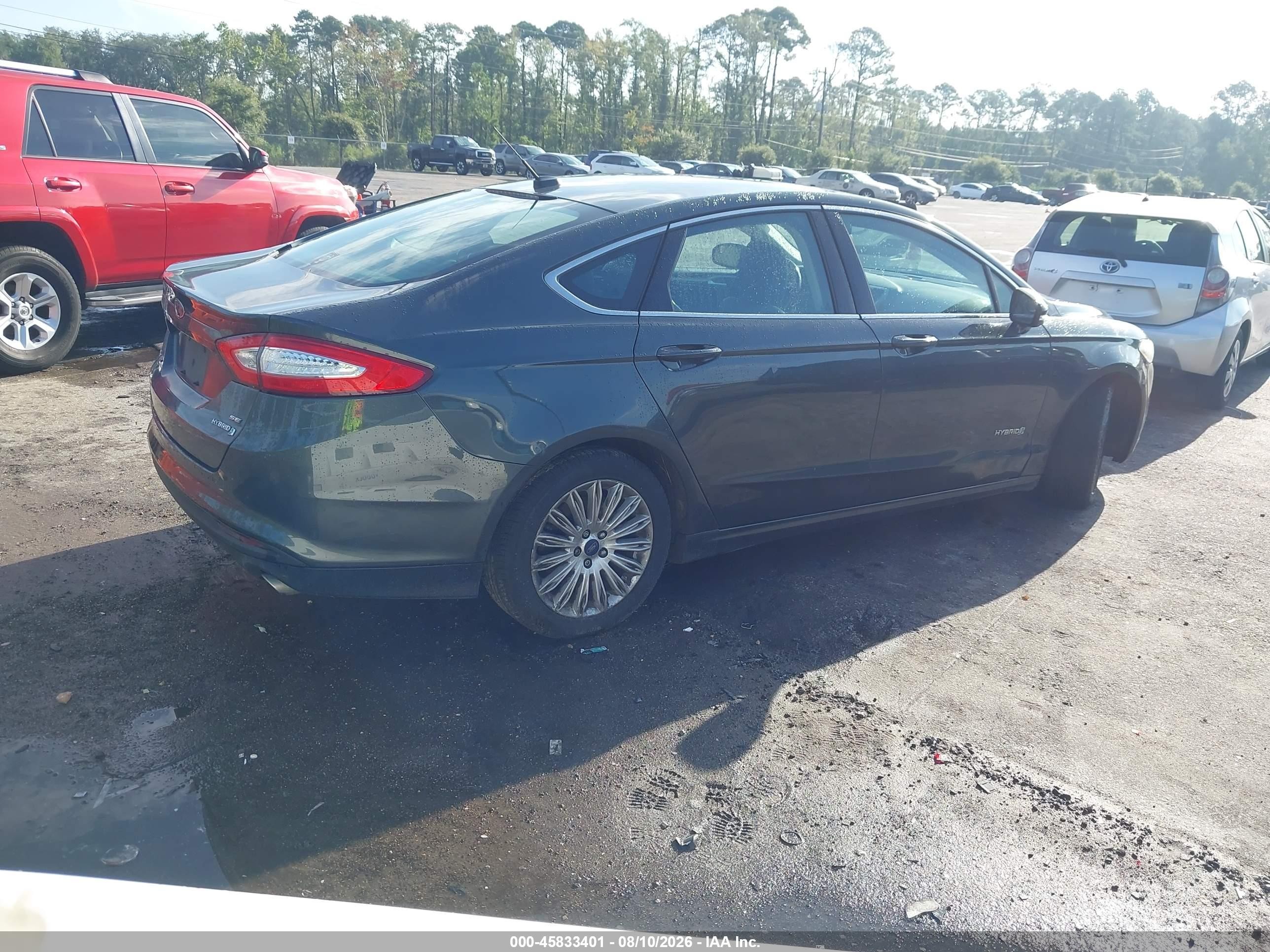 2015 Ford Fusion Hybrid Se Gray vin: 3FA6P0LU0FR199733