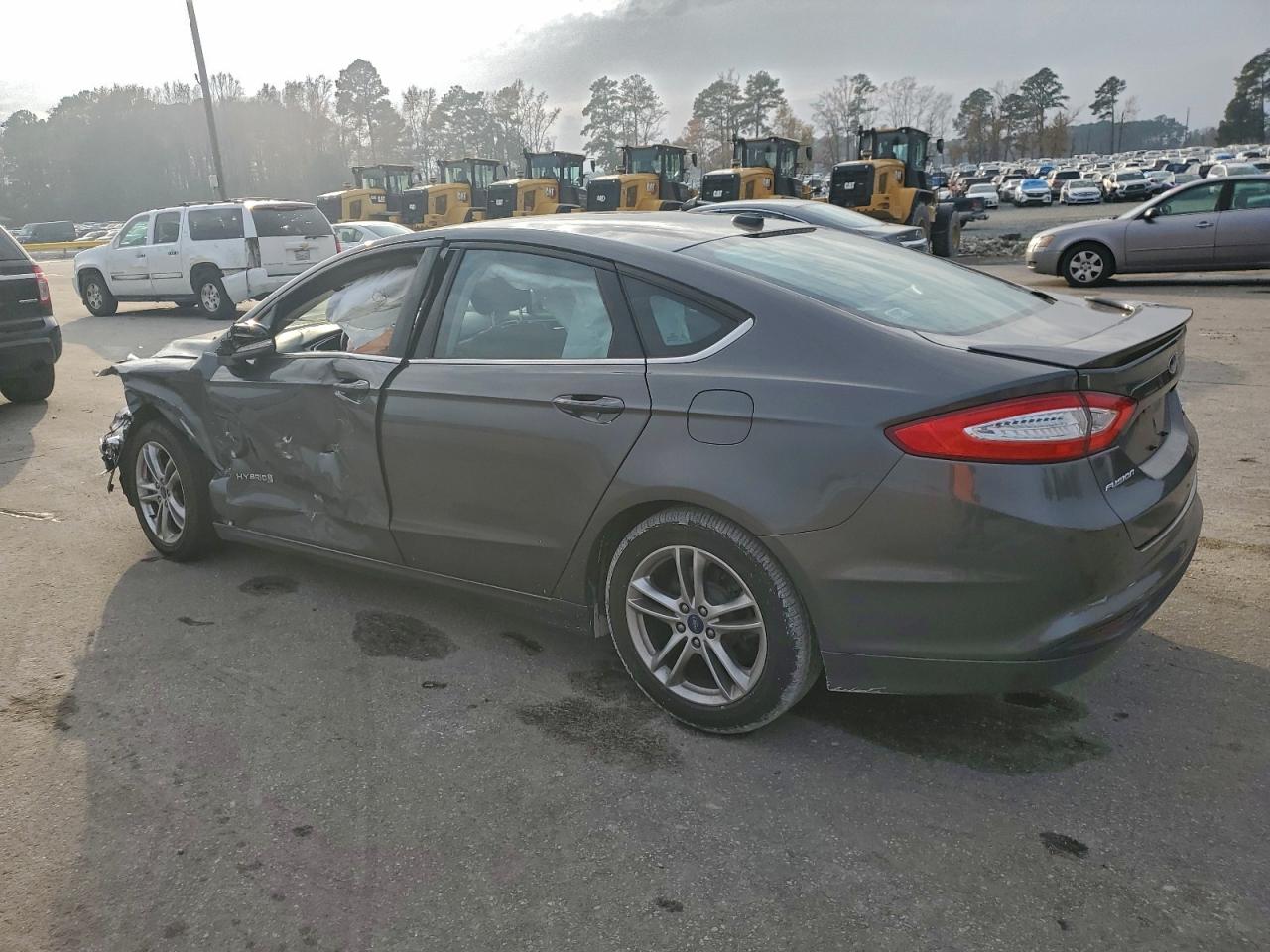 2015 Ford Fusion Se Hybrid Gray vin: 3FA6P0LU0FR234707