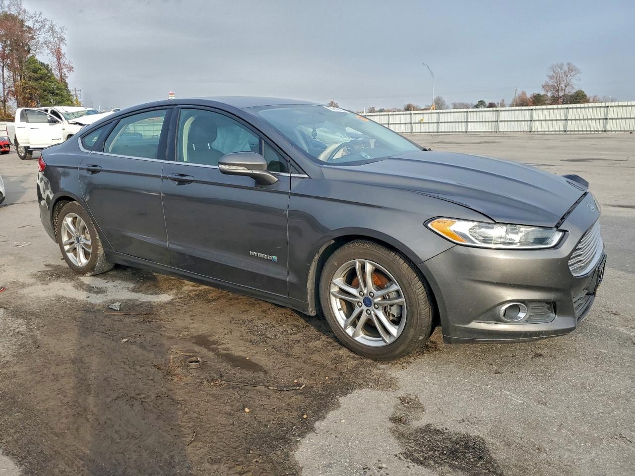 2015 Ford Fusion Se Hybrid Gray vin: 3FA6P0LU0FR234707