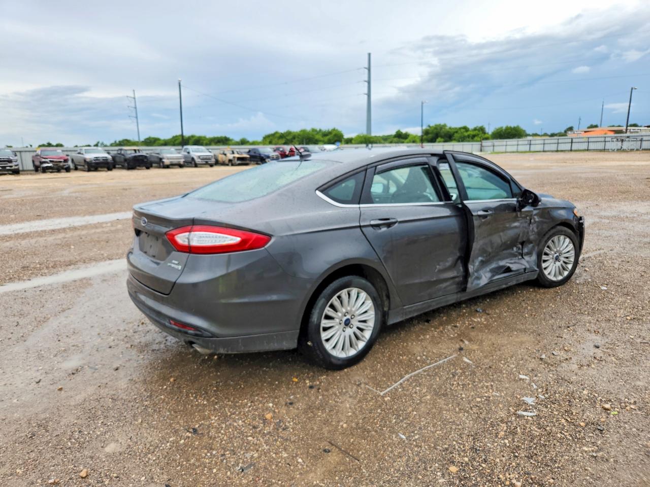 2015 Ford Fusion Se Hybrid Gray vin: 3FA6P0LU0FR245349