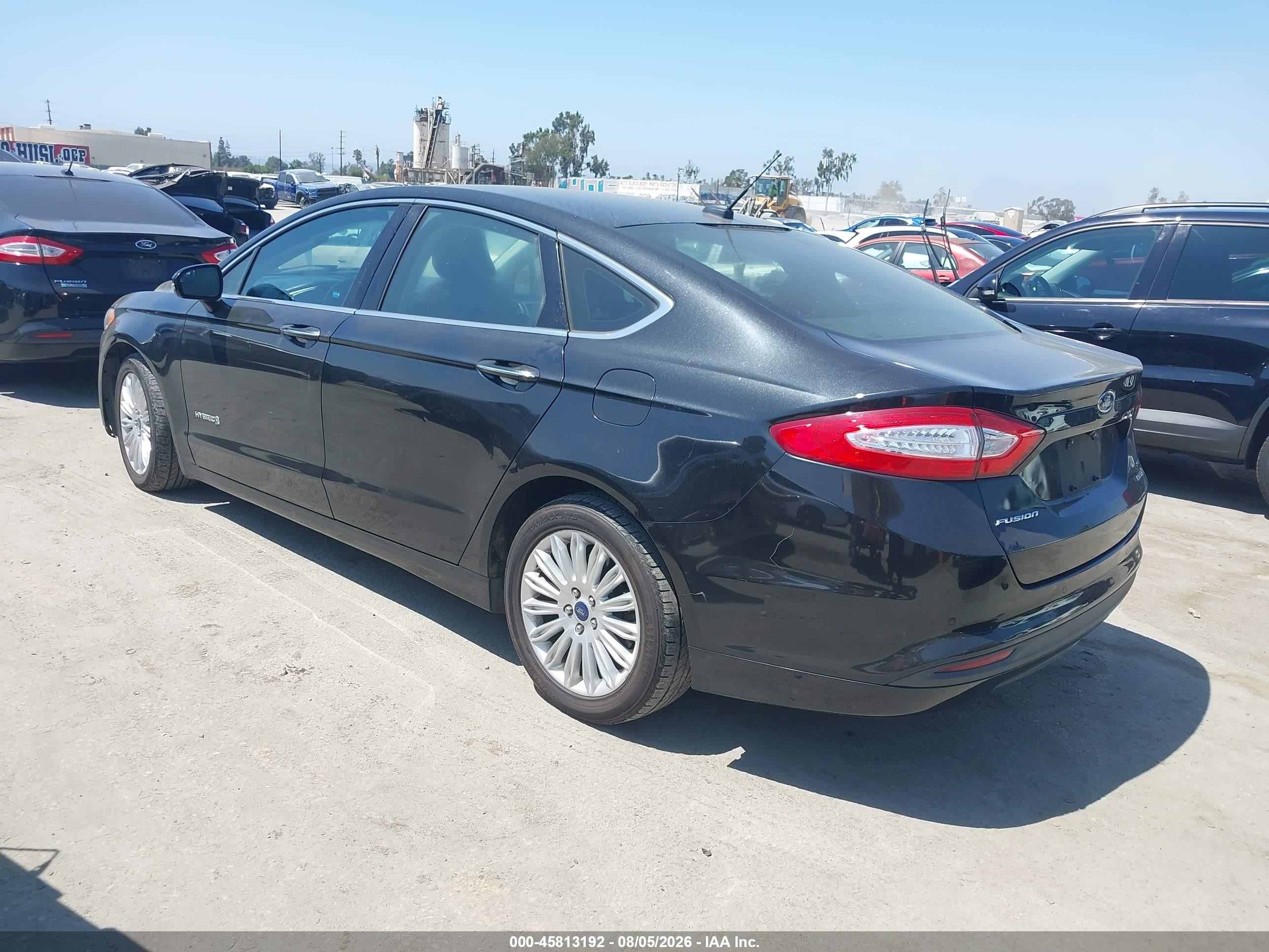 2015 Ford Fusion Hybrid Se Black vin: 3FA6P0LU0FR264385