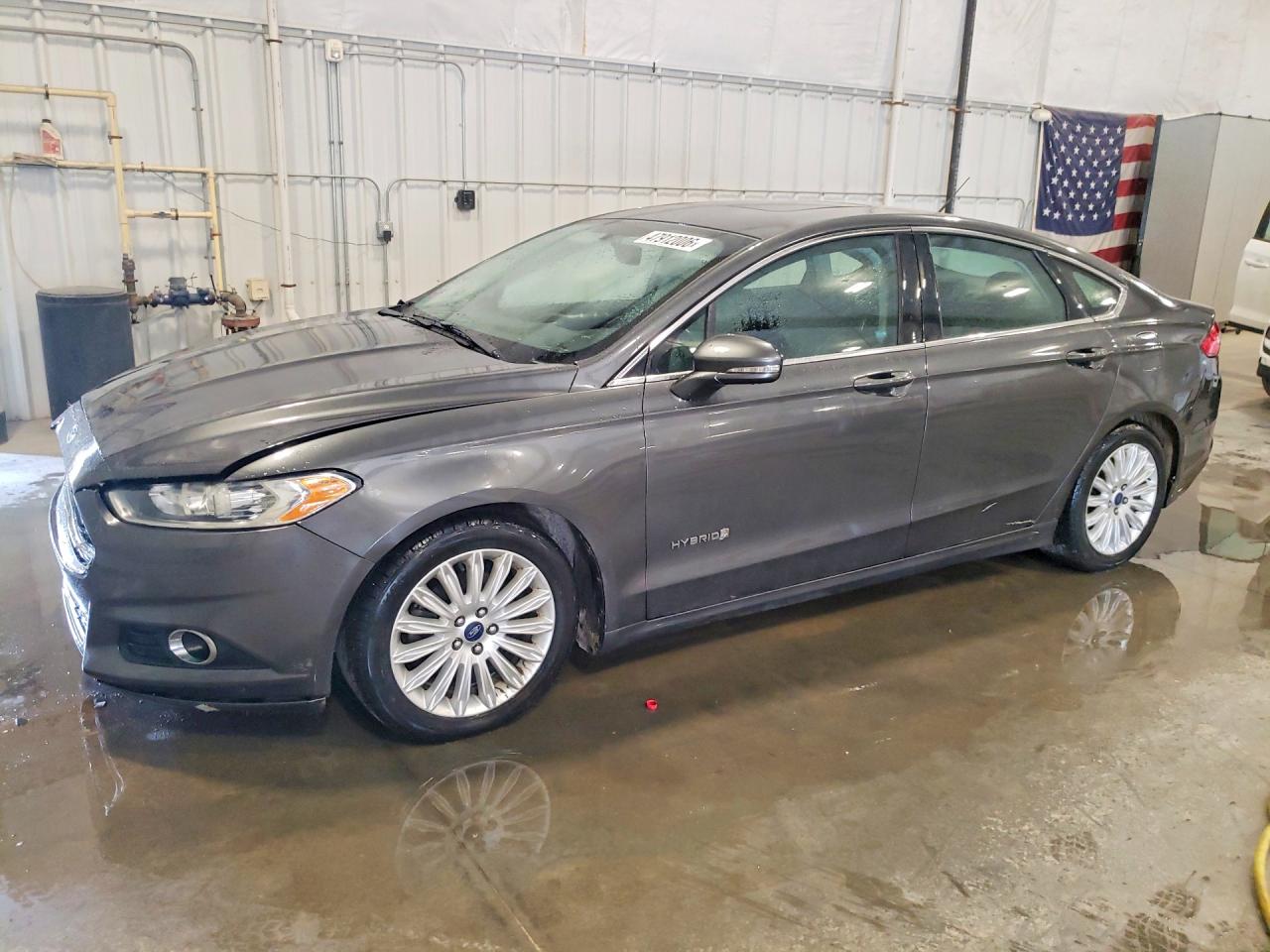 2015 Ford Fusion Se Hybrid Gray vin: 3FA6P0LU0FR273779