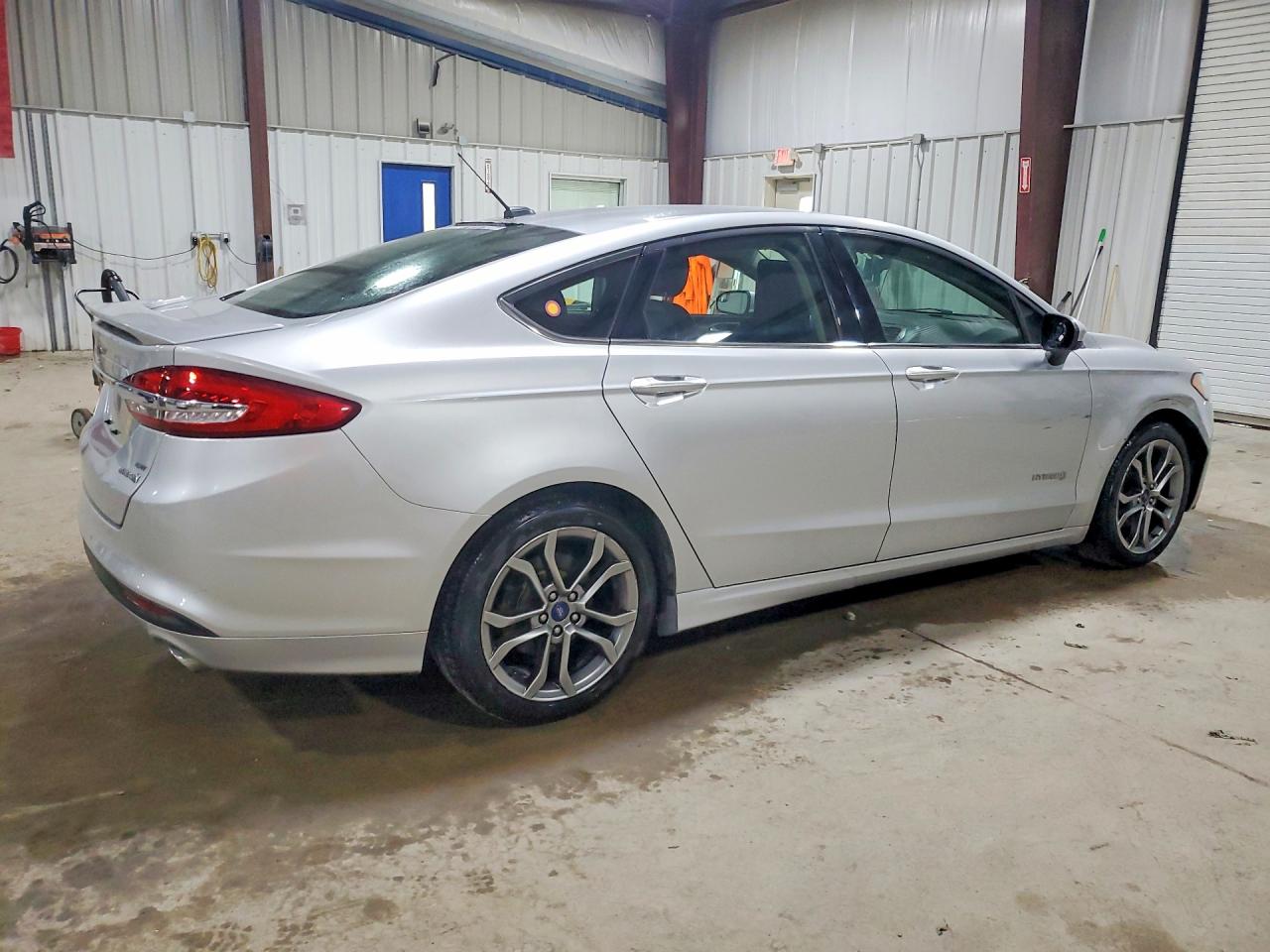2017 Ford Fusion Se Hybrid Silver vin: 3FA6P0LU0HR233351