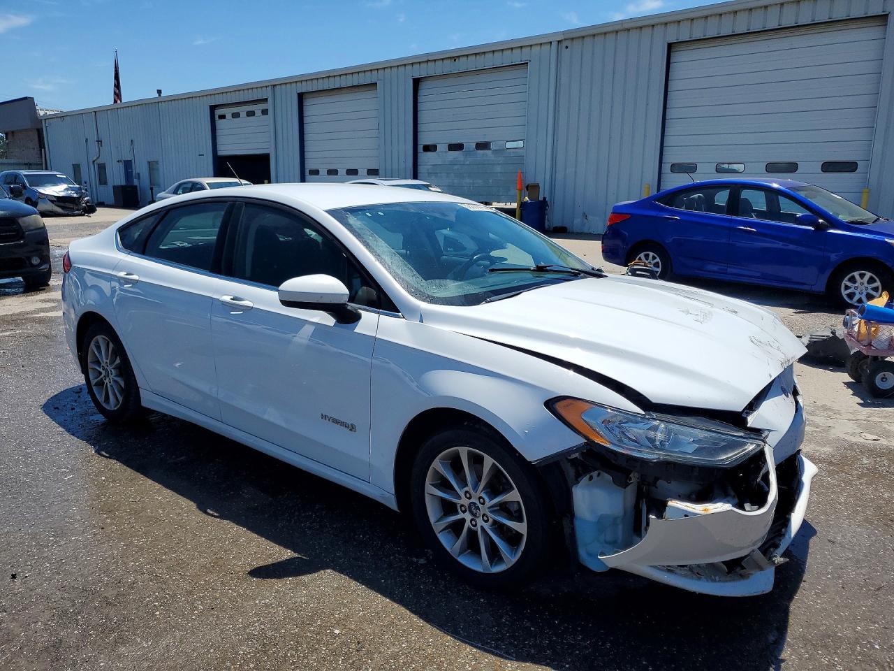 2017 Ford Fusion Se Hybrid White vin: 3FA6P0LU0HR380964