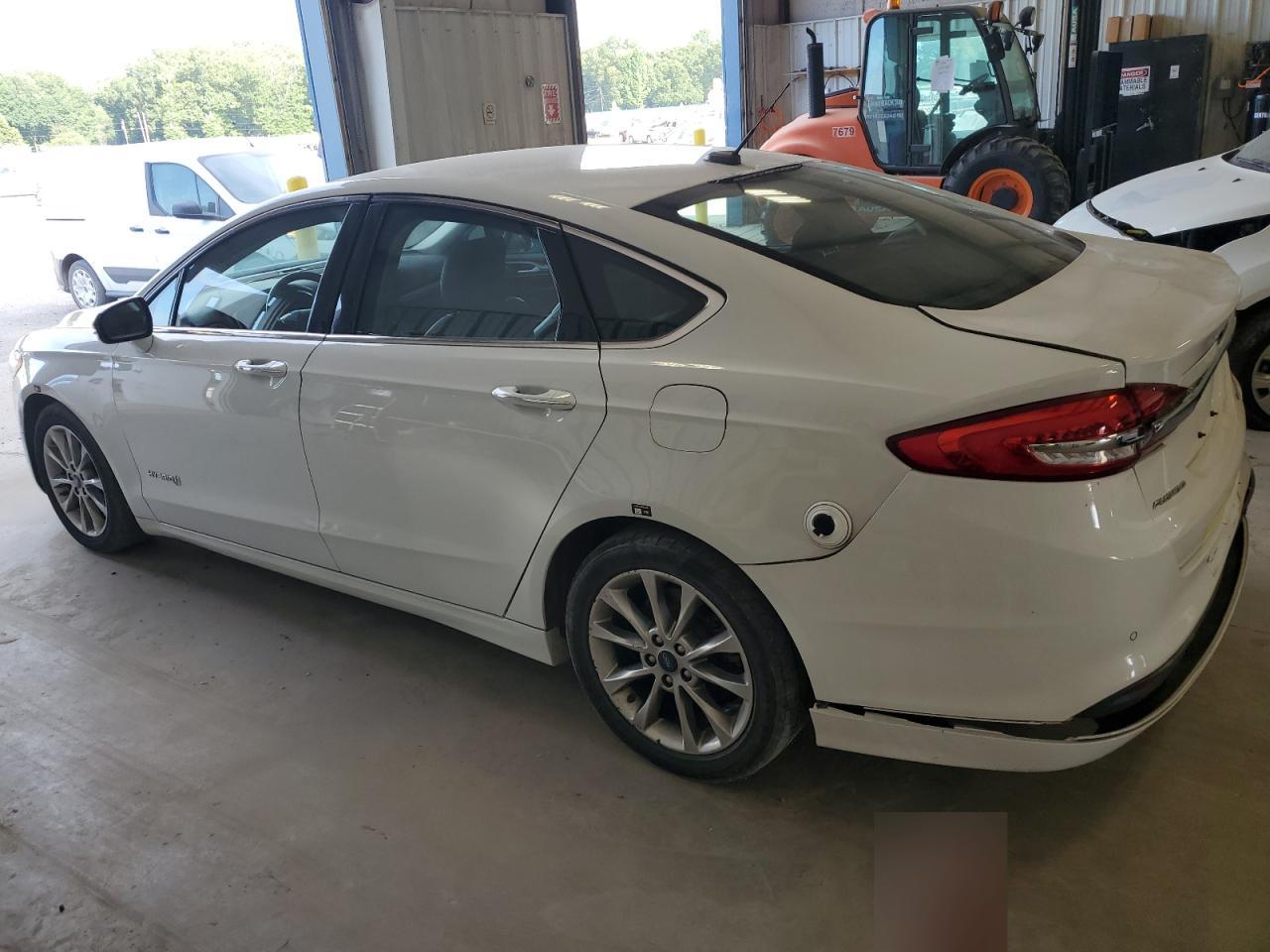 2017 Ford Fusion Se Hybrid White vin: 3FA6P0LU0HR409122