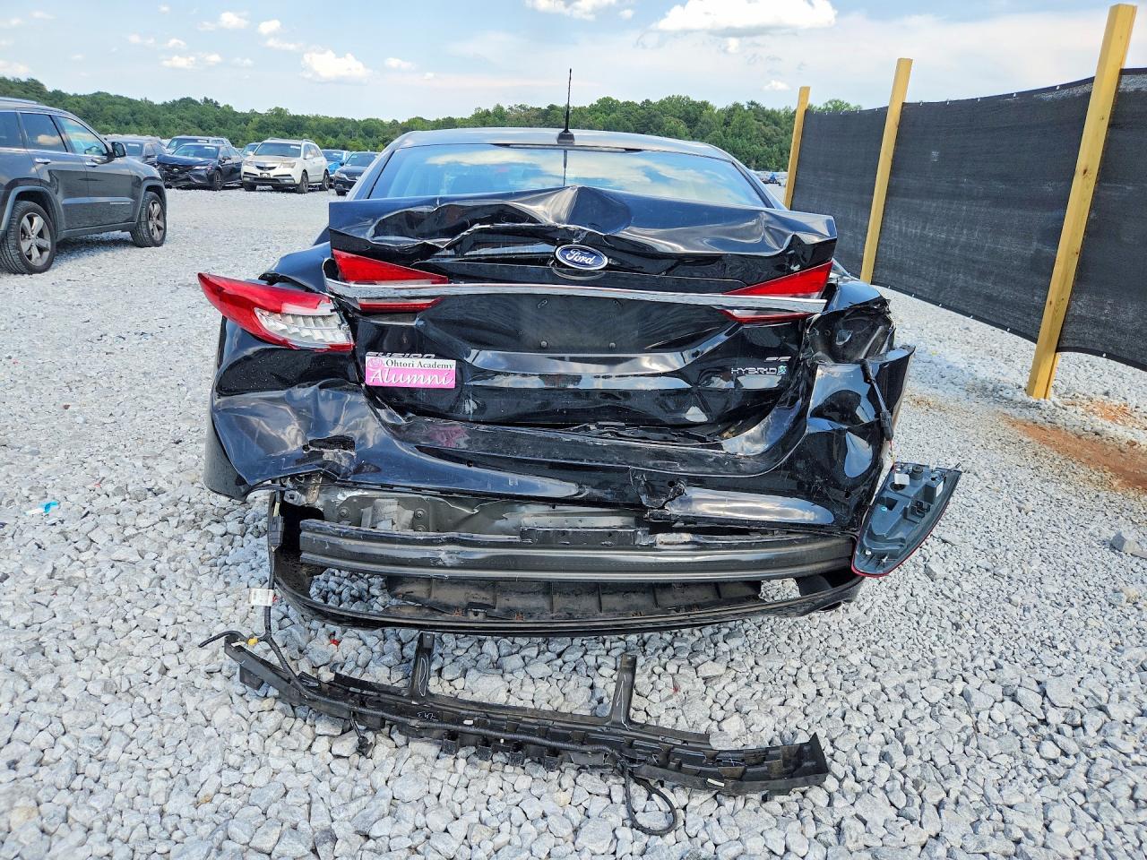 2018 Ford Fusion Se Hybrid Black vin: 3FA6P0LU0JR113071