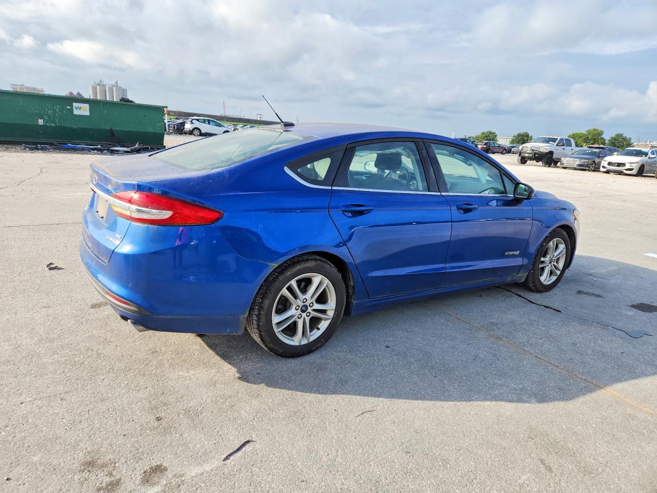 2018 Ford Fusion Se Hybrid Blue vin: 3FA6P0LU0JR157720