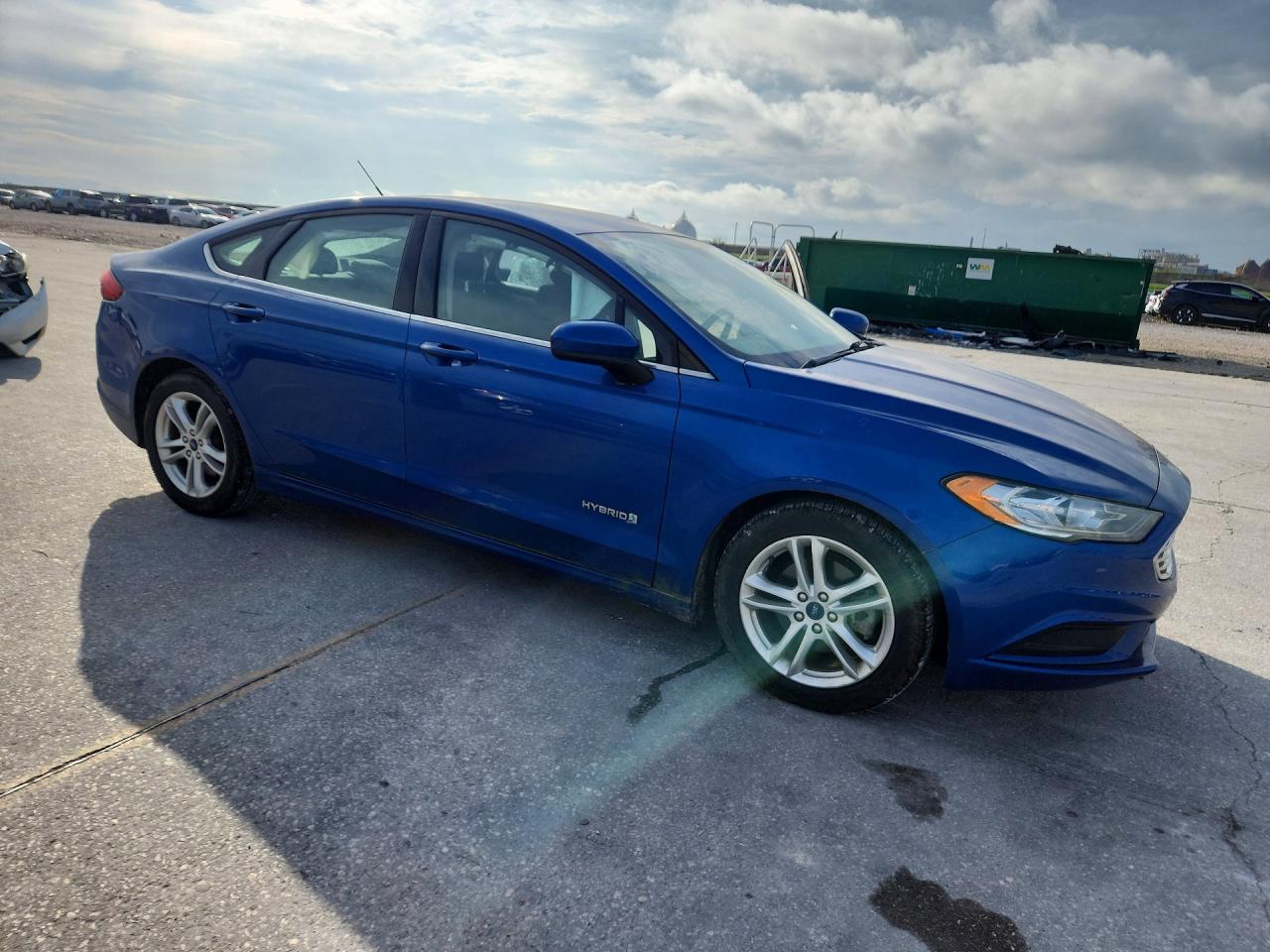 2018 Ford Fusion Se Hybrid Blue vin: 3FA6P0LU0JR157720