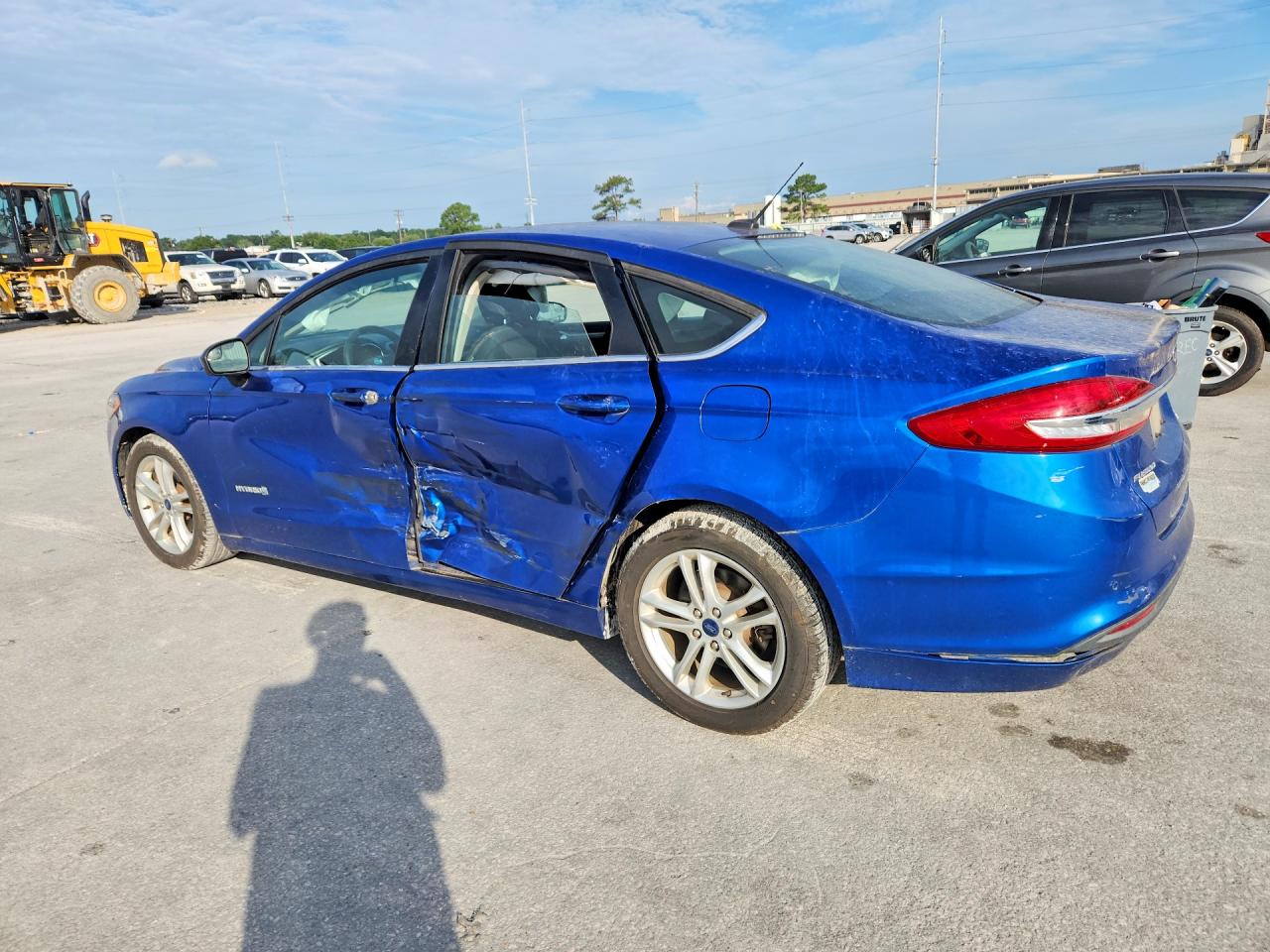 2018 Ford Fusion Se Hybrid Blue vin: 3FA6P0LU0JR157720