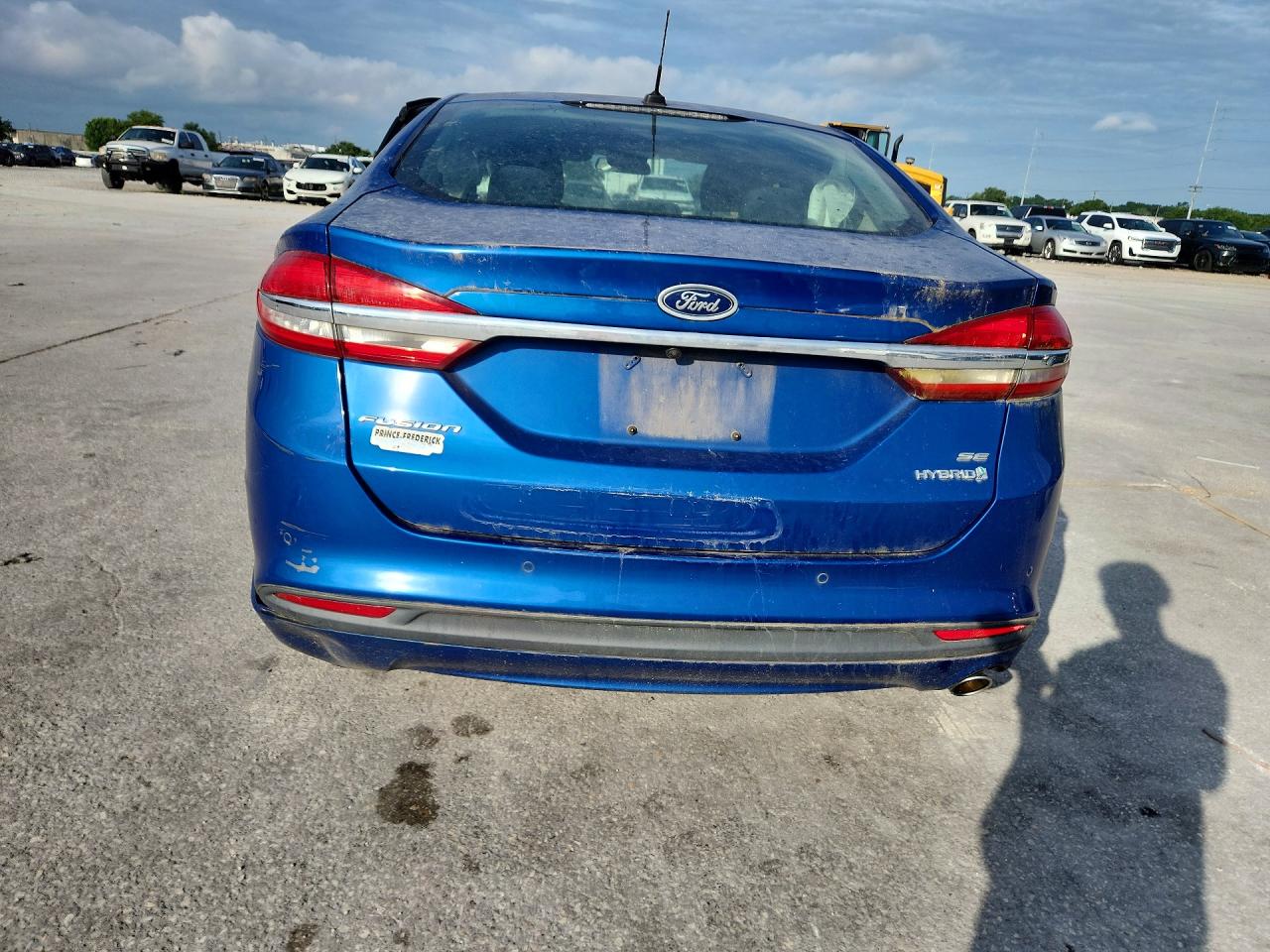 2018 Ford Fusion Se Hybrid Blue vin: 3FA6P0LU0JR157720