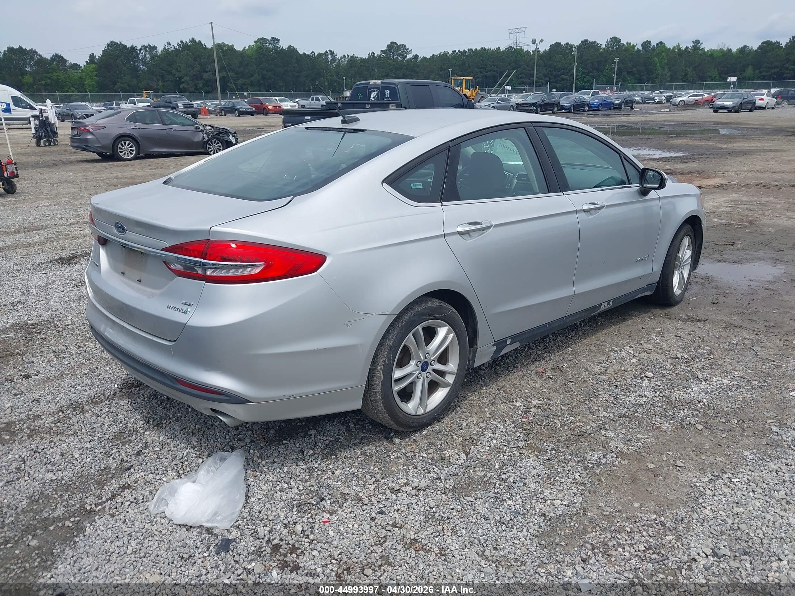 2018 Ford Fusion Hybrid Se Silver vin: 3FA6P0LU0JR209220