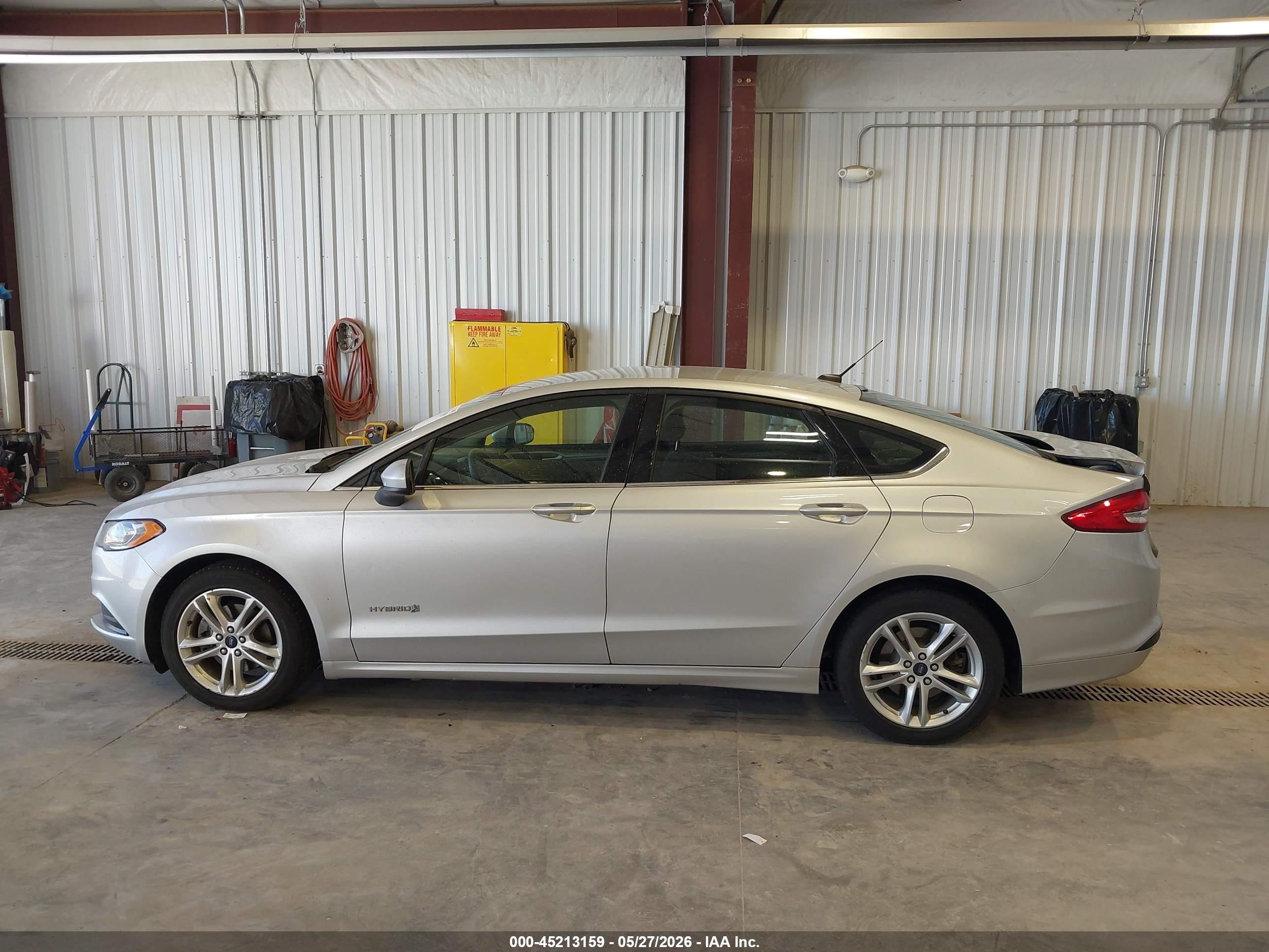 2018 Ford Fusion Hybrid Se Silver vin: 3FA6P0LU0JR213980