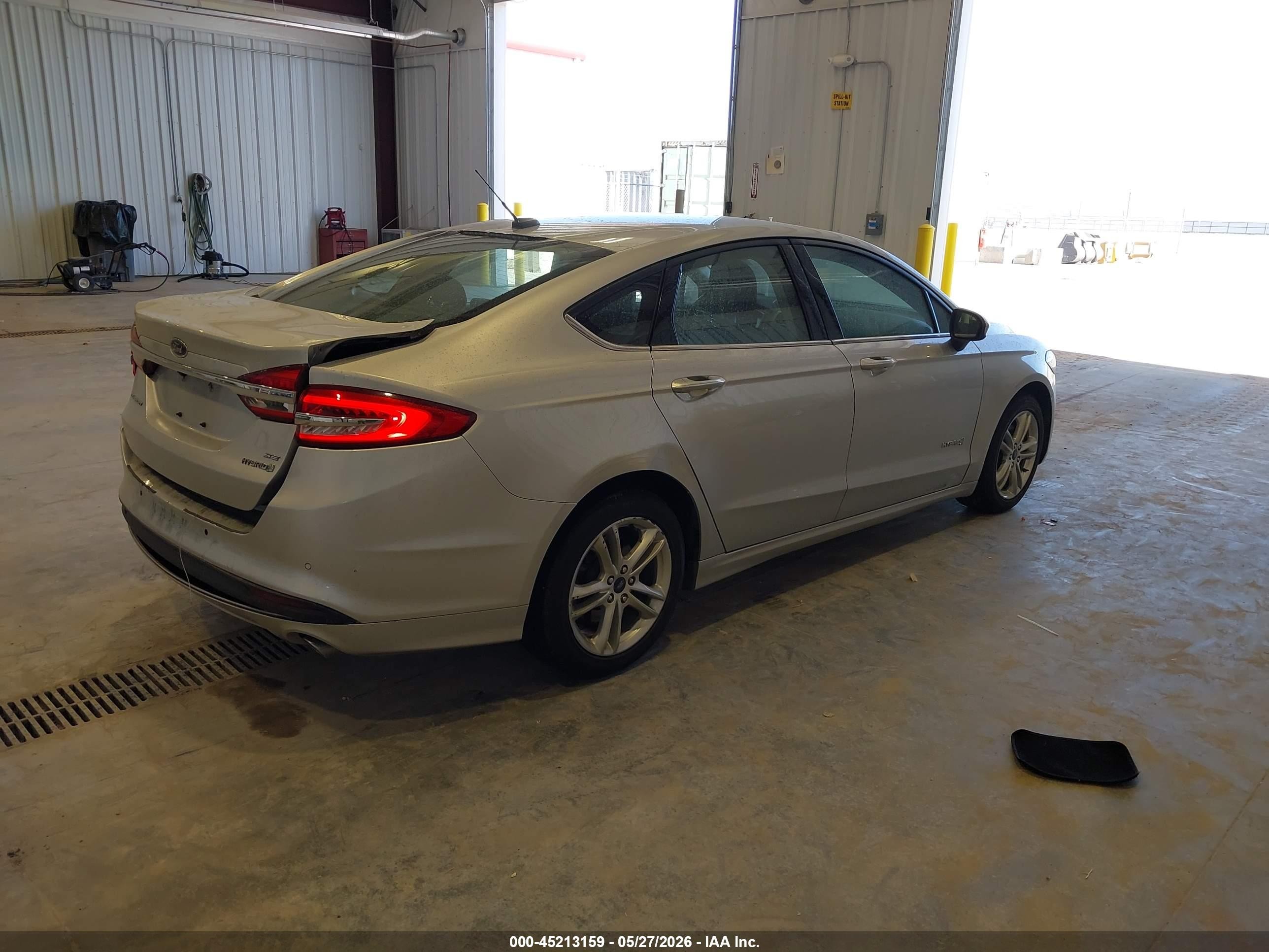 2018 Ford Fusion Hybrid Se Silver vin: 3FA6P0LU0JR213980