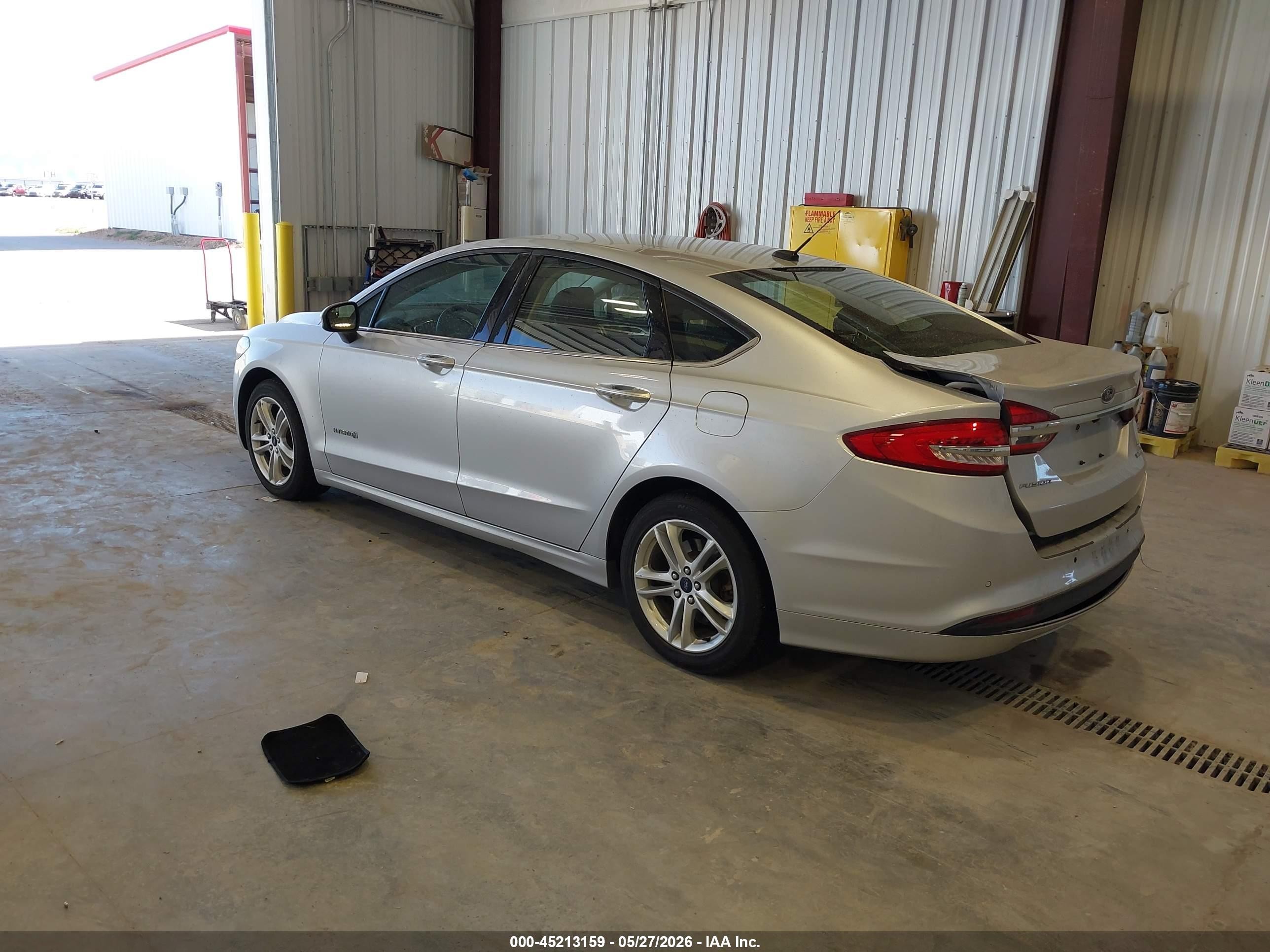 2018 Ford Fusion Hybrid Se Silver vin: 3FA6P0LU0JR213980