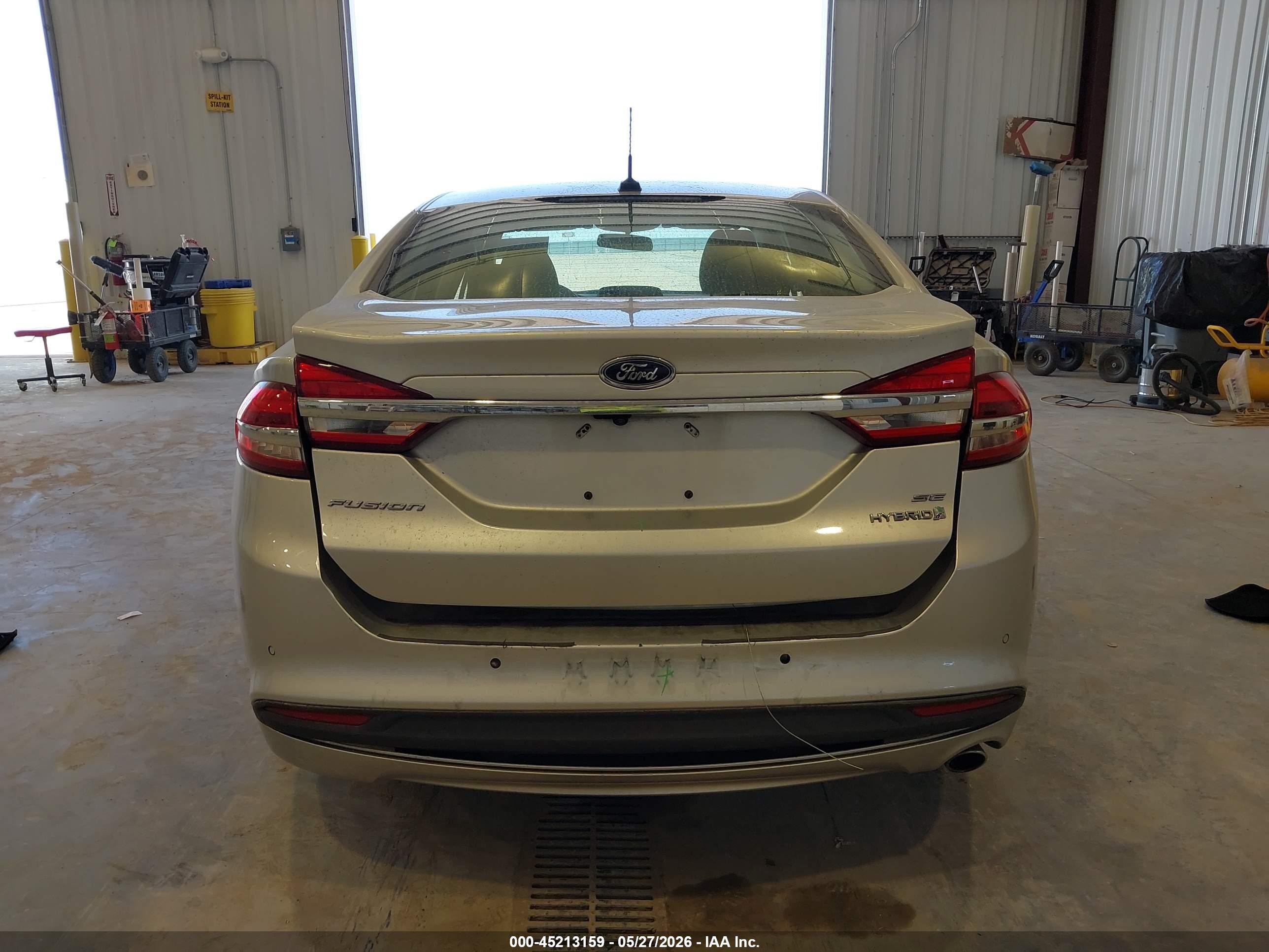 2018 Ford Fusion Hybrid Se Silver vin: 3FA6P0LU0JR213980
