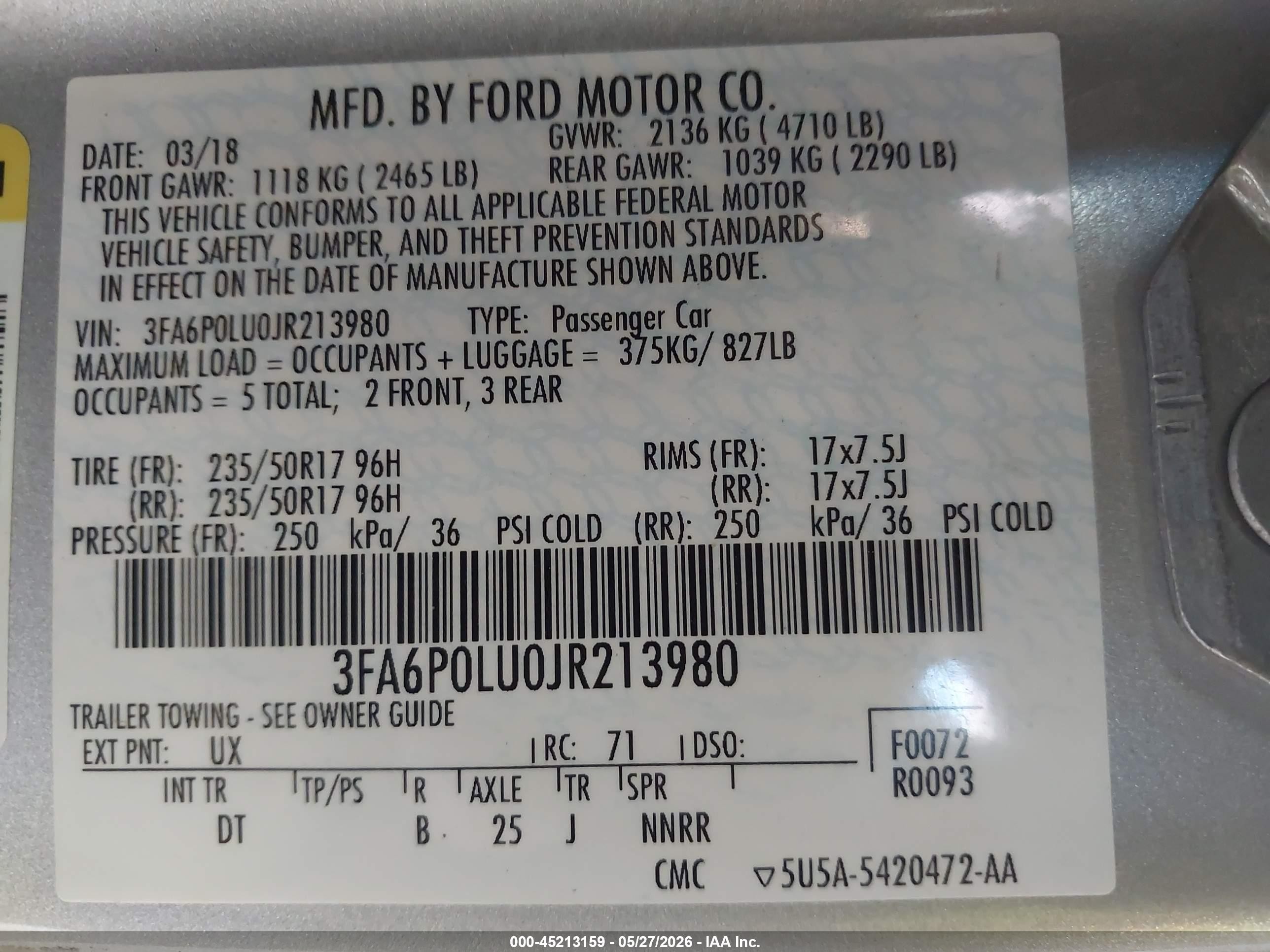 2018 Ford Fusion Hybrid Se Silver vin: 3FA6P0LU0JR213980