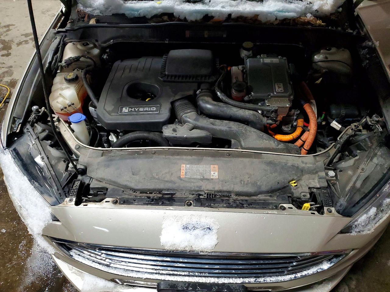 2018 Ford Fusion Se Hybrid Beige vin: 3FA6P0LU0JR250379