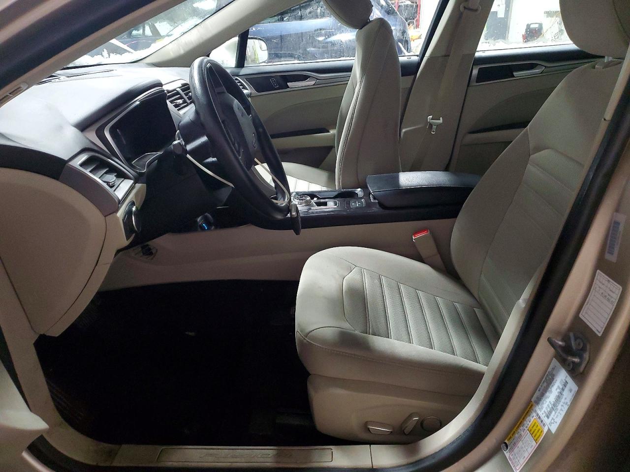 2018 Ford Fusion Se Hybrid Beige vin: 3FA6P0LU0JR250379