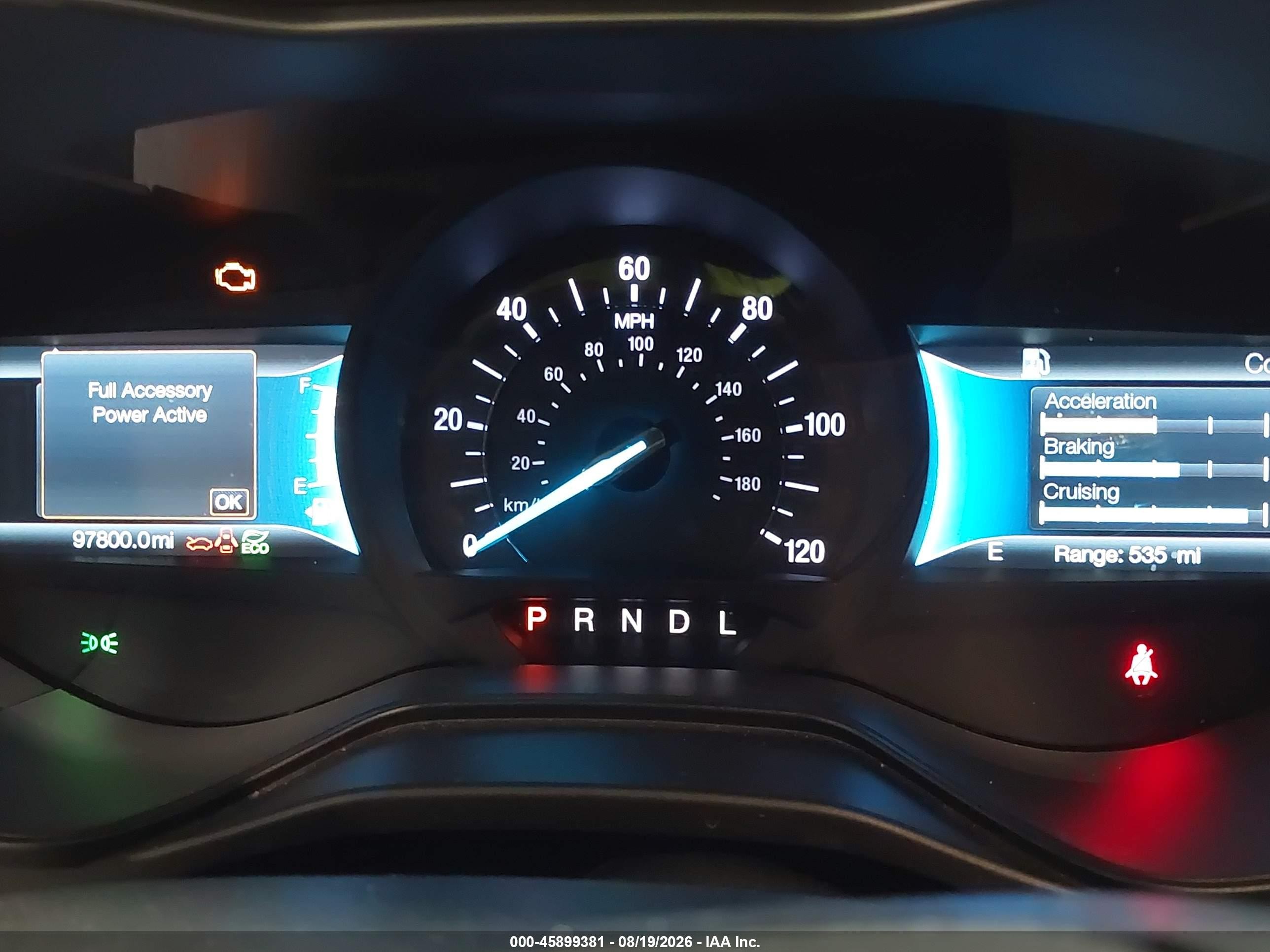 2019 Ford Fusion Hybrid Se Red vin: 3FA6P0LU0KR206755