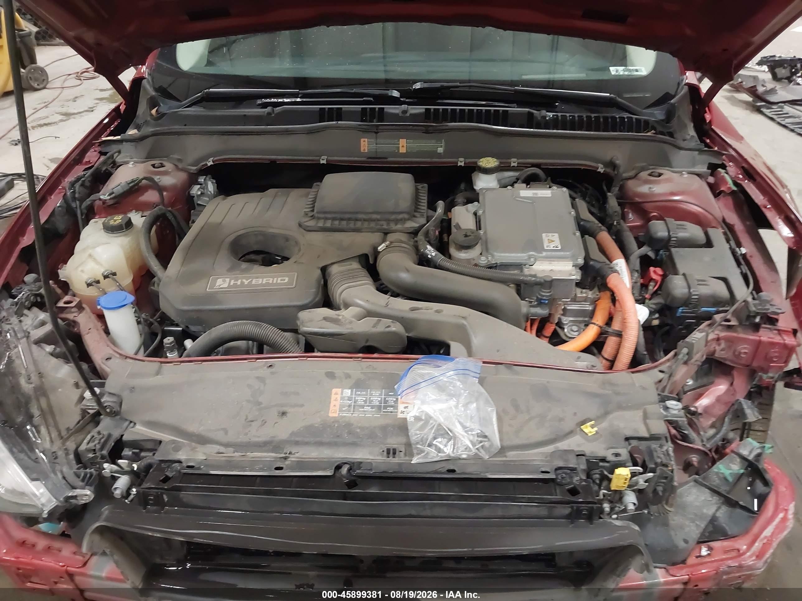 2019 Ford Fusion Hybrid Se Red vin: 3FA6P0LU0KR206755