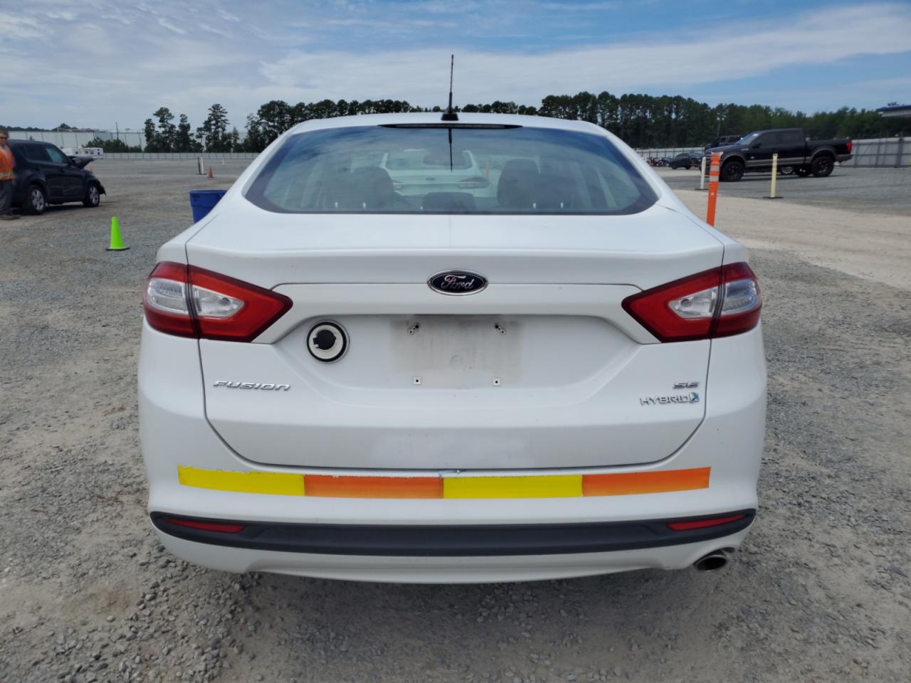 2013 Ford Fusion Se Hybrid White vin: 3FA6P0LU1DR150327
