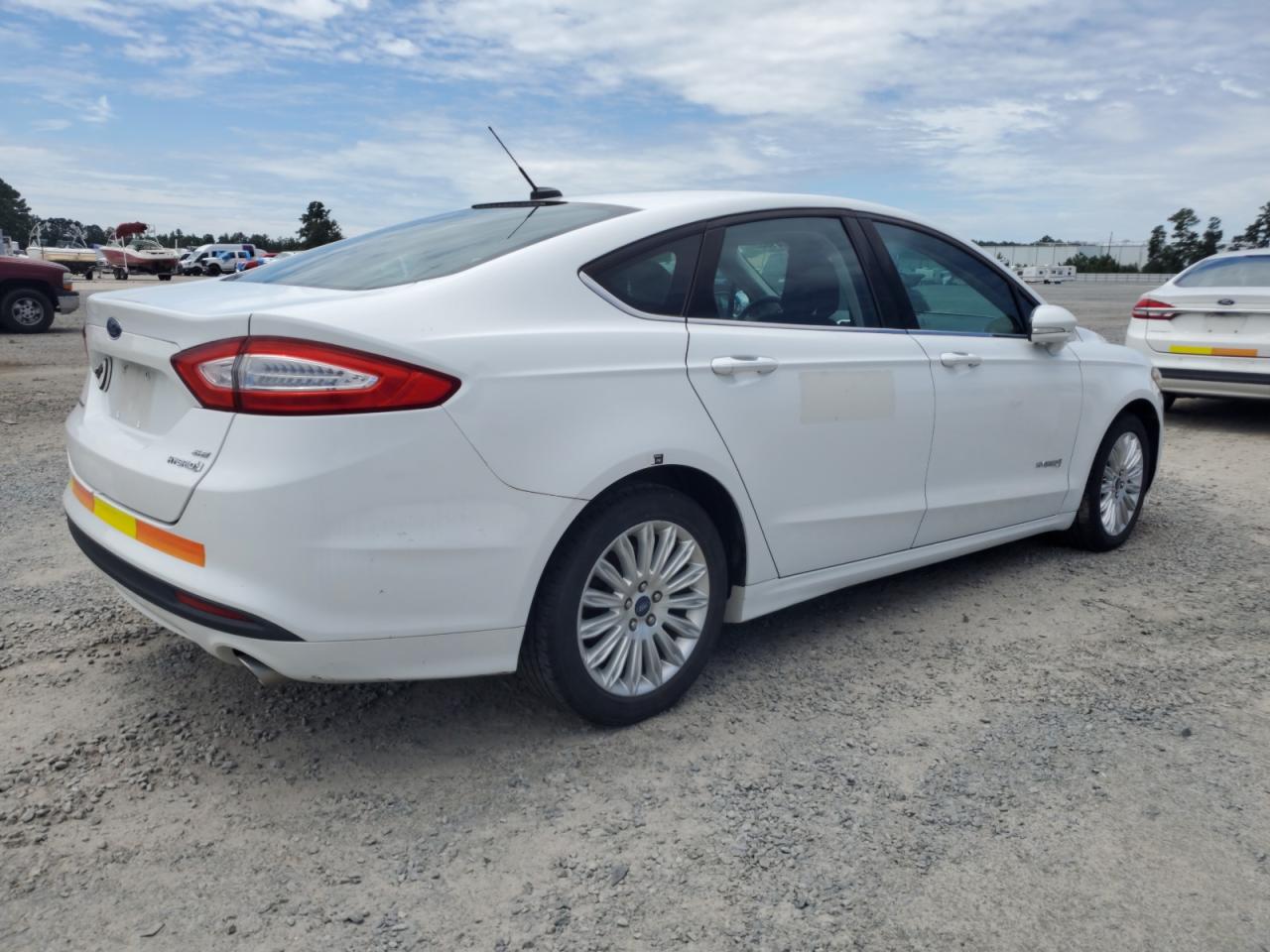 2013 Ford Fusion Se Hybrid White vin: 3FA6P0LU1DR150327