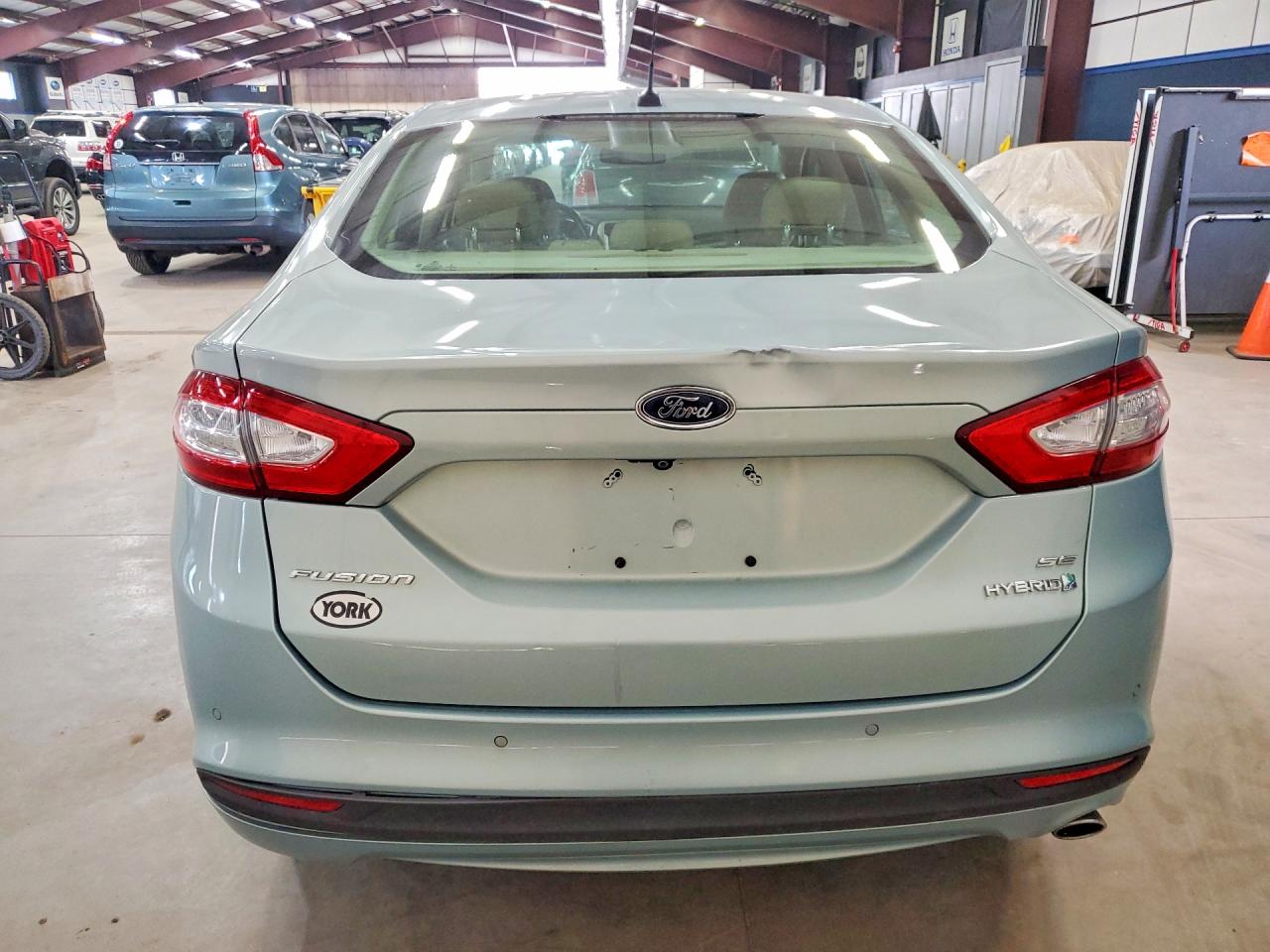 2013 Ford Fusion Se Hybrid Turquoise vin: 3FA6P0LU1DR166494