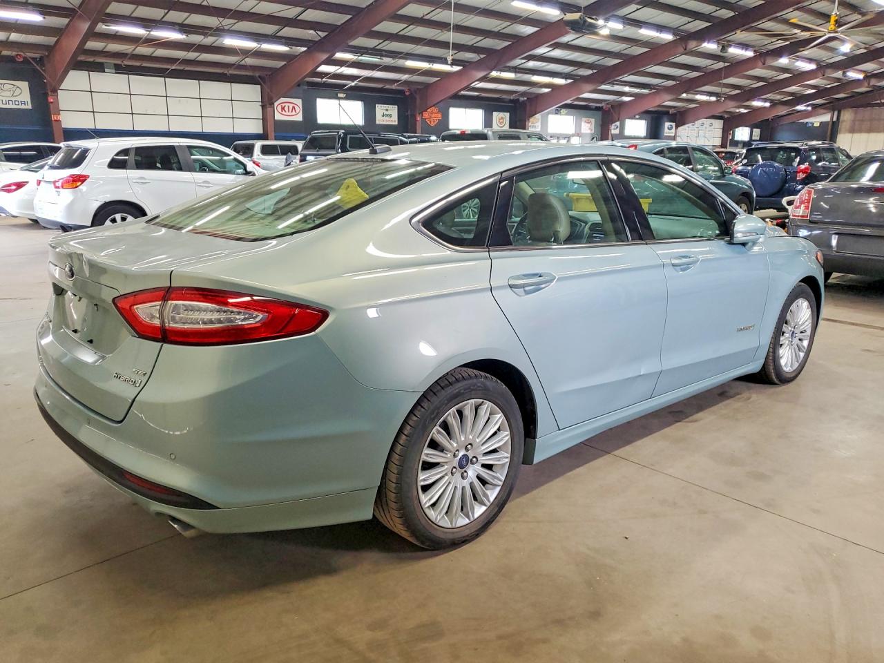 2013 Ford Fusion Se Hybrid Turquoise vin: 3FA6P0LU1DR166494