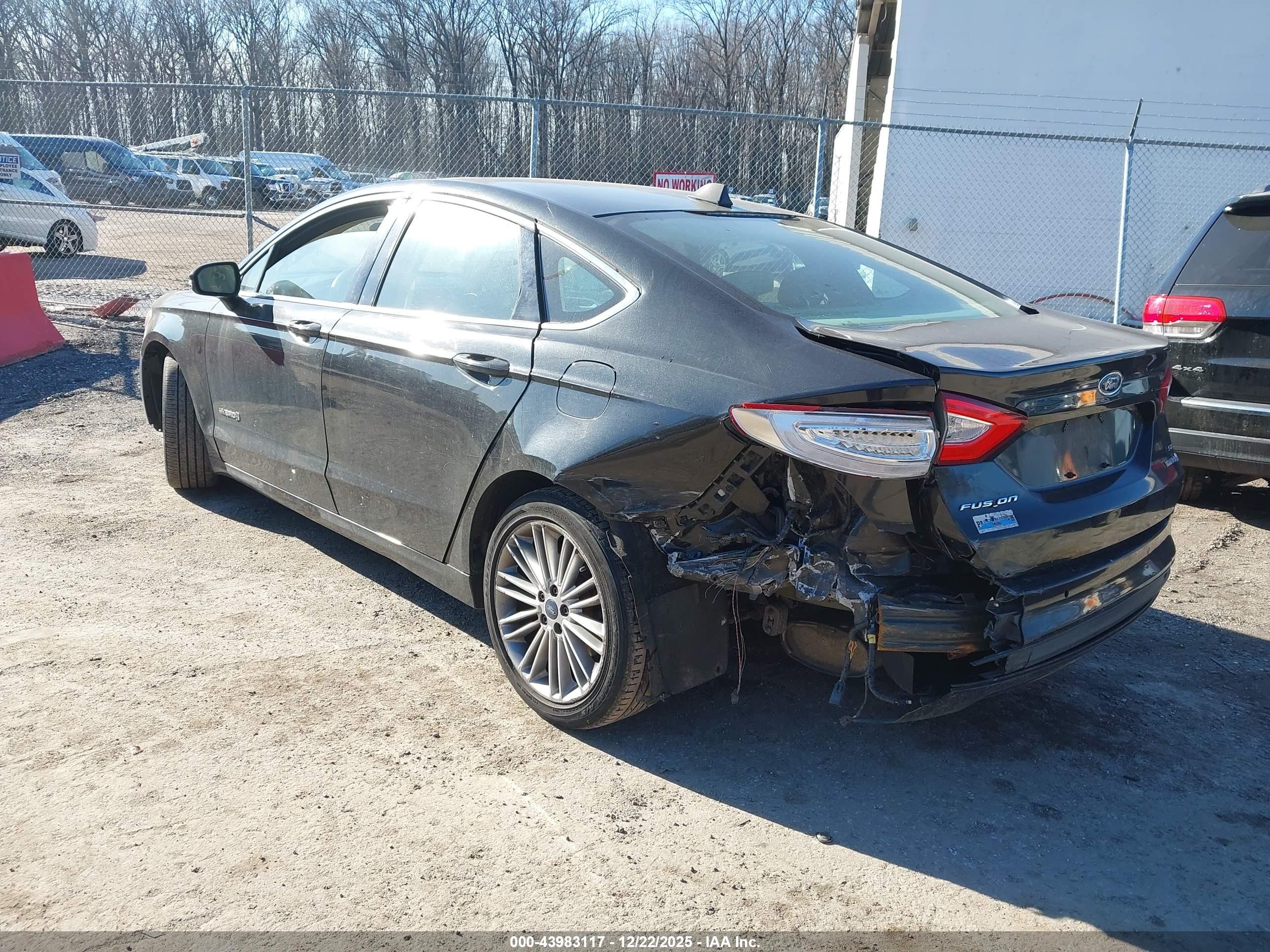 2013 Ford Fusion Hybrid Se Black vin: 3FA6P0LU1DR167869