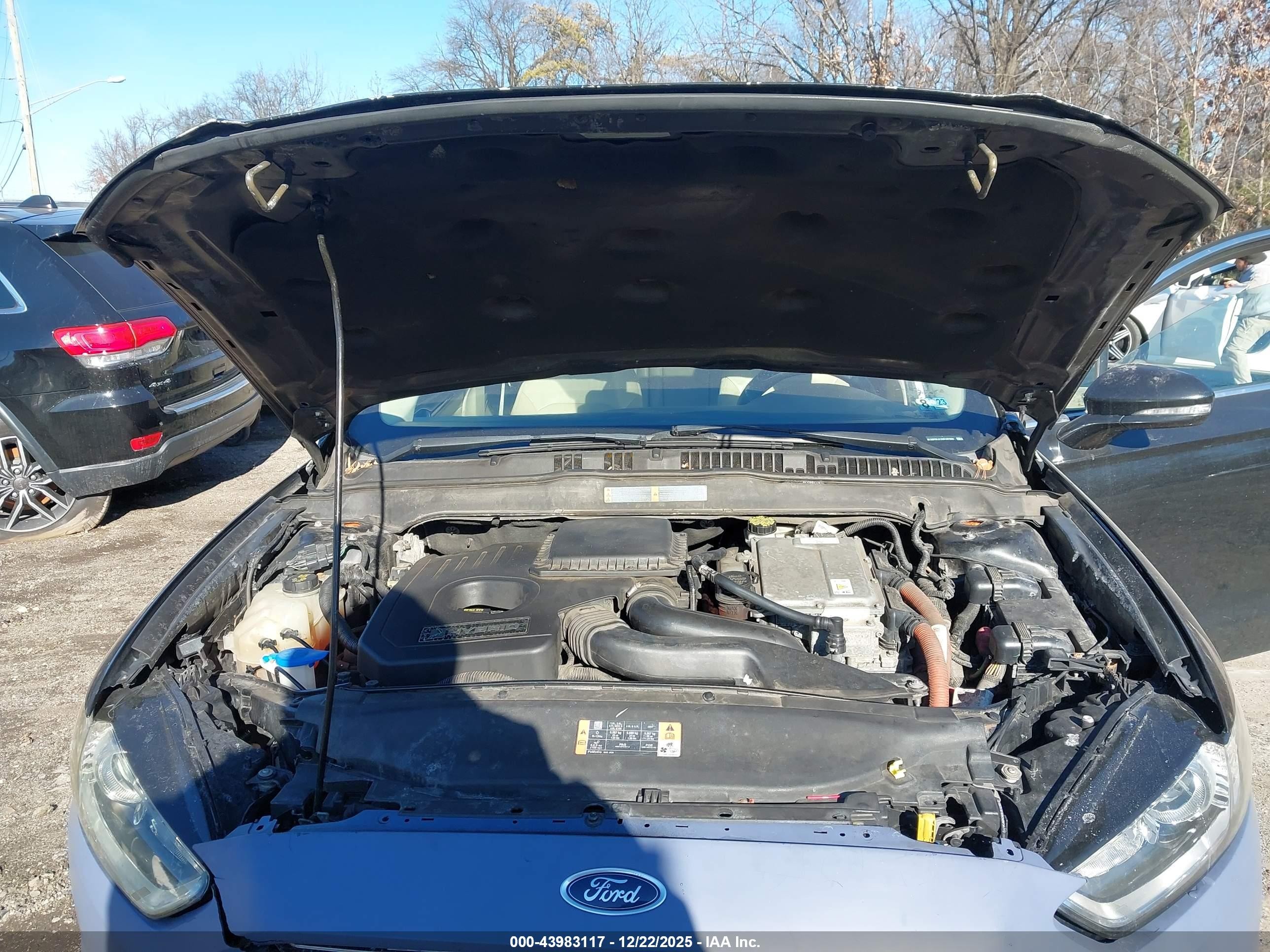 2013 Ford Fusion Hybrid Se Black vin: 3FA6P0LU1DR167869