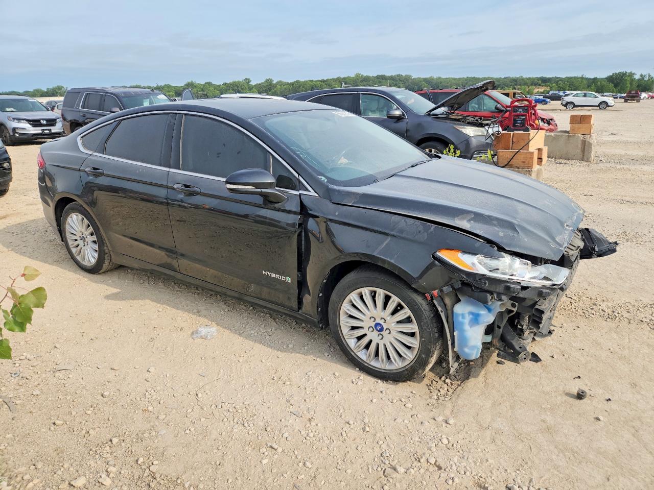 2013 Ford Fusion Se Hybrid Black vin: 3FA6P0LU1DR183943