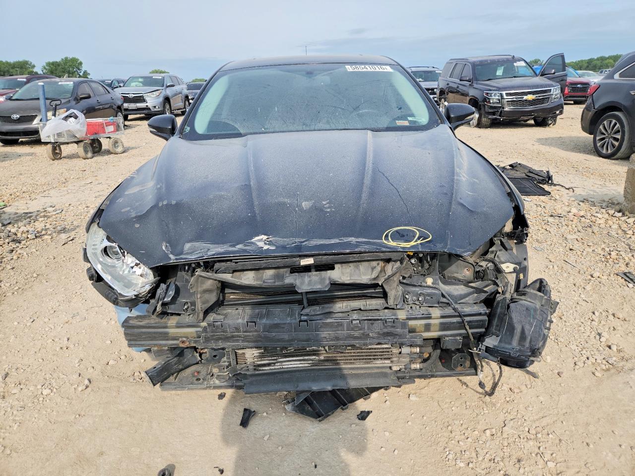 2013 Ford Fusion Se Hybrid Black vin: 3FA6P0LU1DR183943