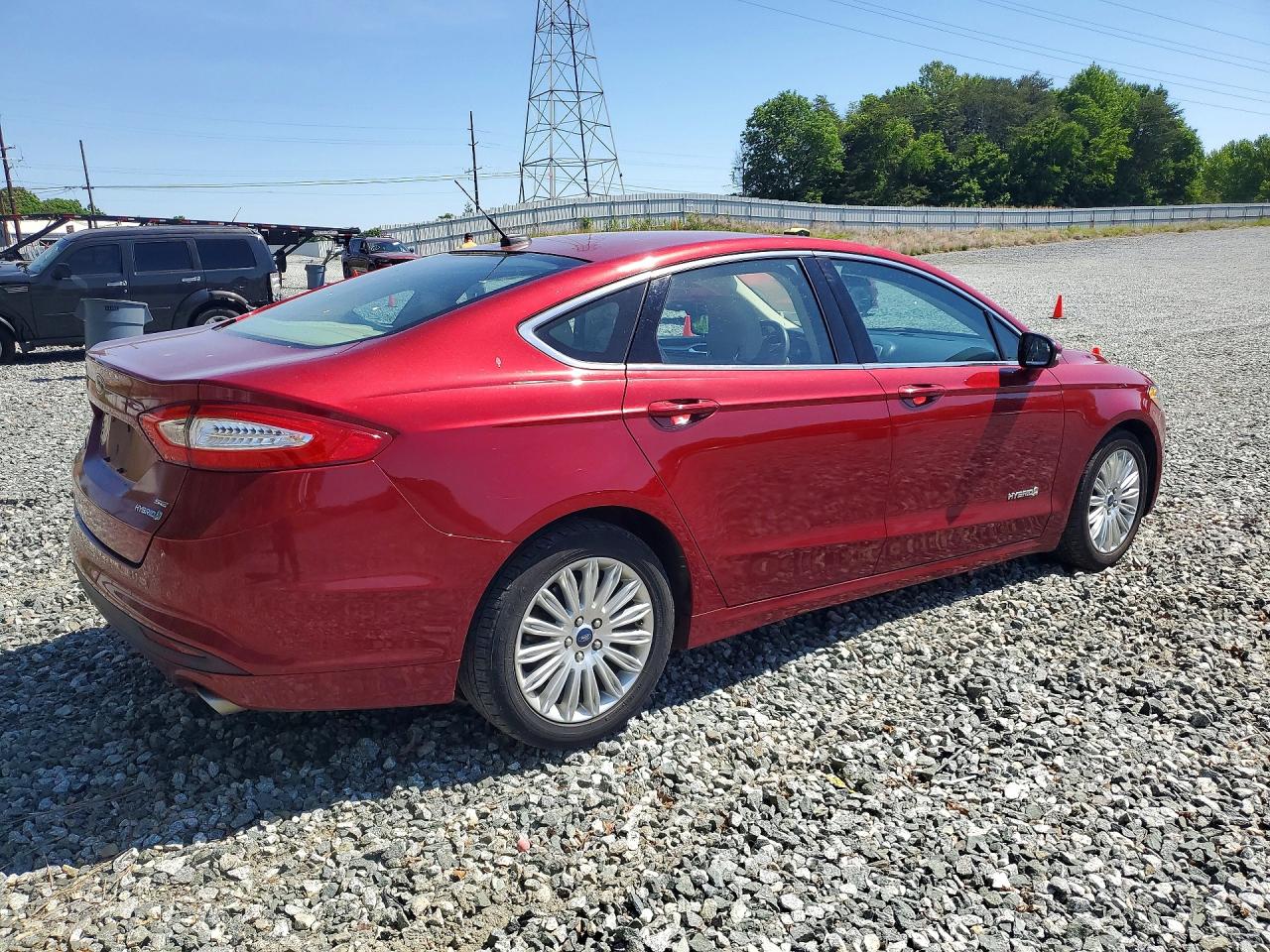 2013 Ford Fusion Se Hybrid Burgundy vin: 3FA6P0LU1DR188429