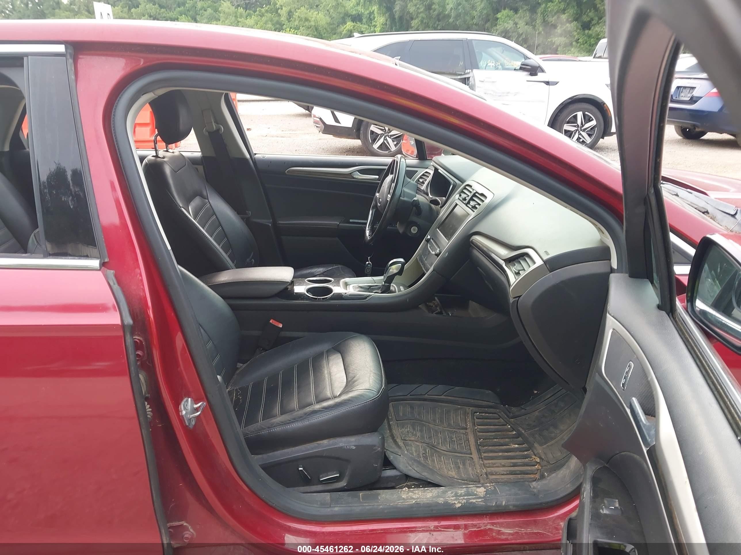 2013 Ford Fusion Hybrid Se Red vin: 3FA6P0LU1DR192531