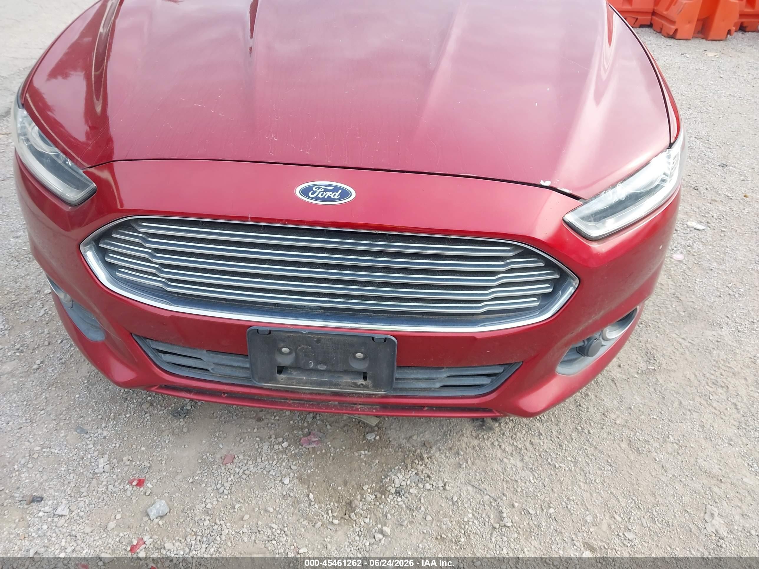 2013 Ford Fusion Hybrid Se Red vin: 3FA6P0LU1DR192531