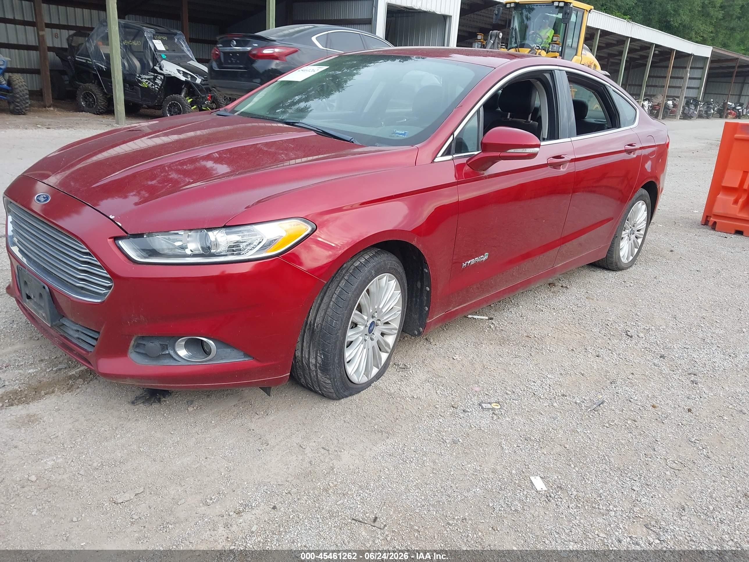 2013 Ford Fusion Hybrid Se Red vin: 3FA6P0LU1DR192531