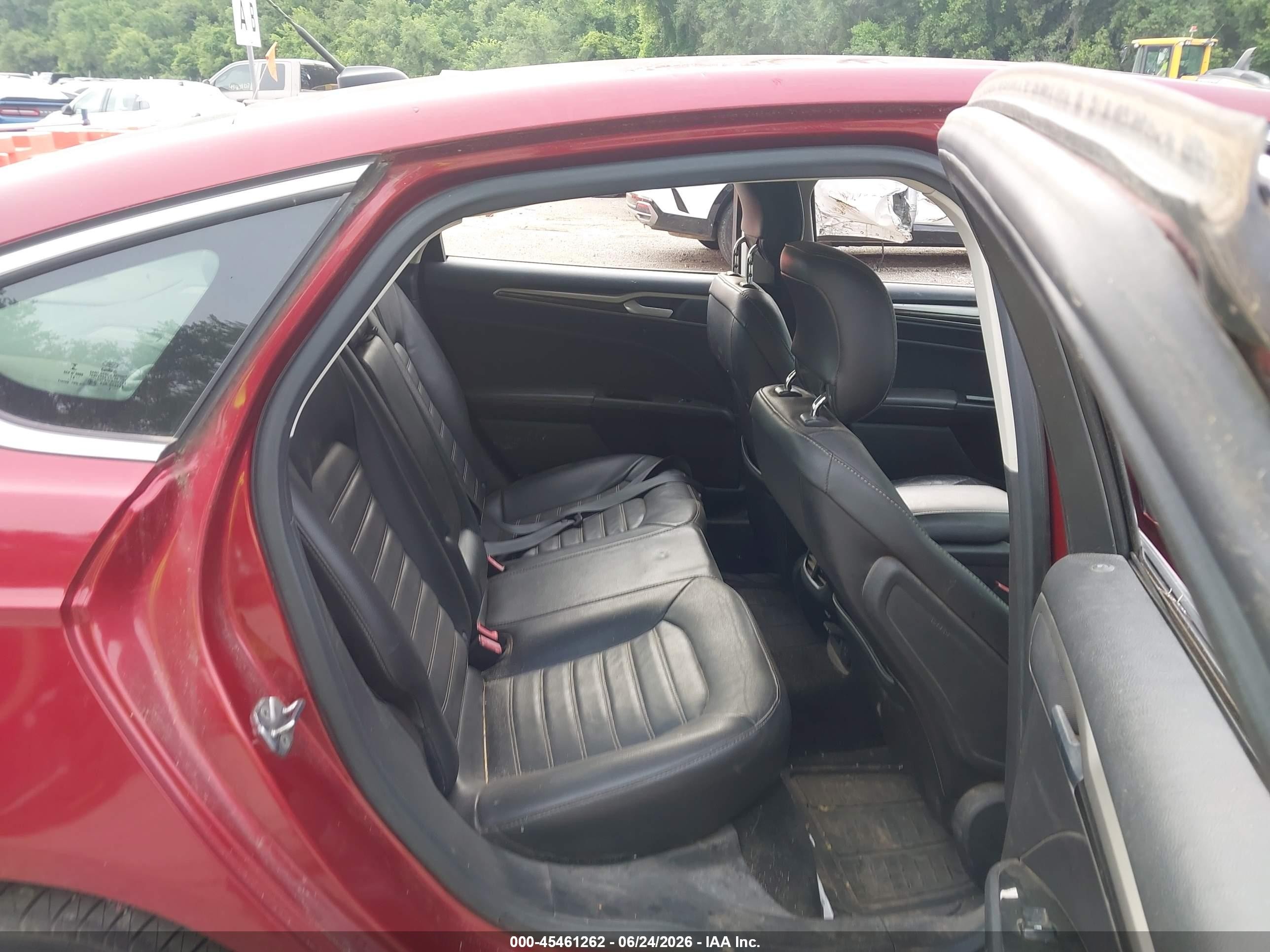 2013 Ford Fusion Hybrid Se Red vin: 3FA6P0LU1DR192531