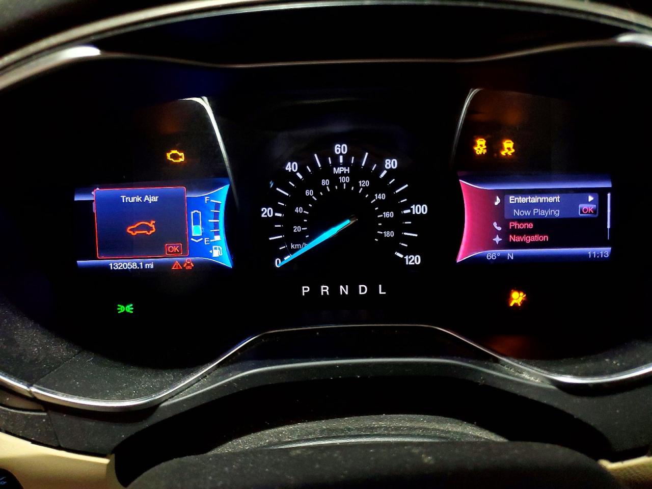 2013 Ford Fusion Se Hybrid Burgundy vin: 3FA6P0LU1DR235068