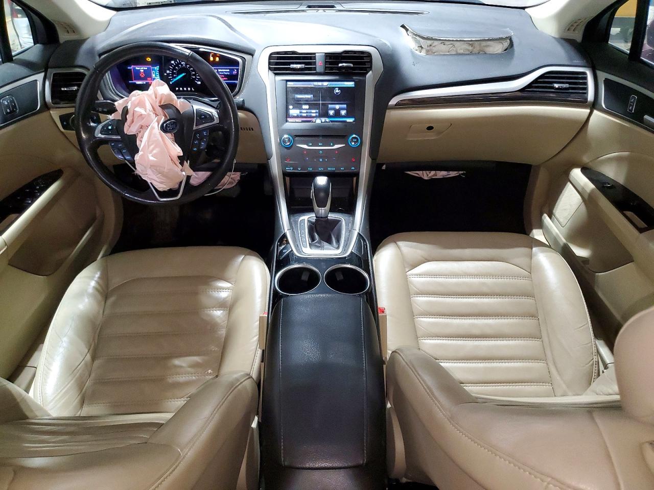 2013 Ford Fusion Se Hybrid Burgundy vin: 3FA6P0LU1DR235068
