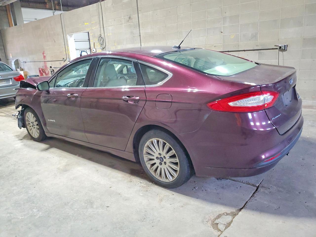 2013 Ford Fusion Se Hybrid Burgundy vin: 3FA6P0LU1DR235068