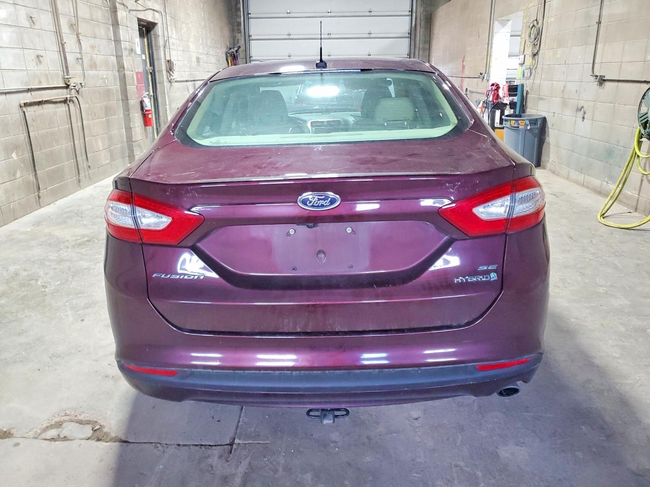 2013 Ford Fusion Se Hybrid Burgundy vin: 3FA6P0LU1DR235068