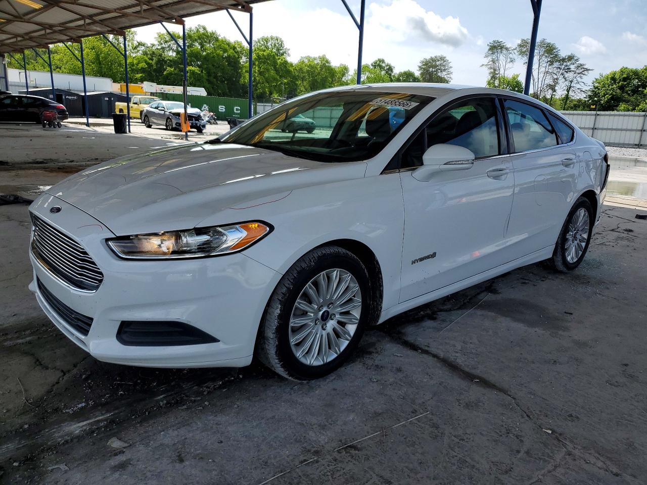 2013 Ford Fusion Se Hybrid White vin: 3FA6P0LU1DR237208