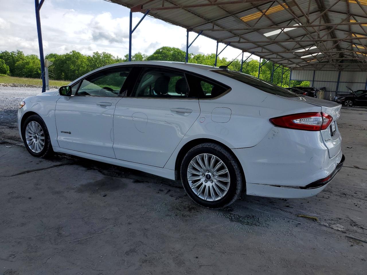 2013 Ford Fusion Se Hybrid White vin: 3FA6P0LU1DR237208