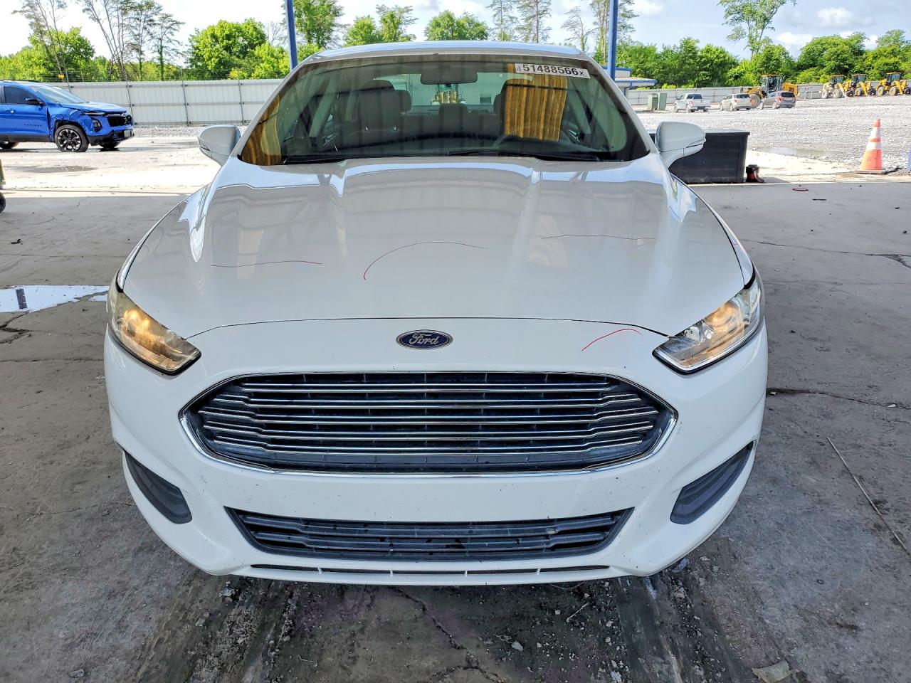 2013 Ford Fusion Se Hybrid White vin: 3FA6P0LU1DR237208