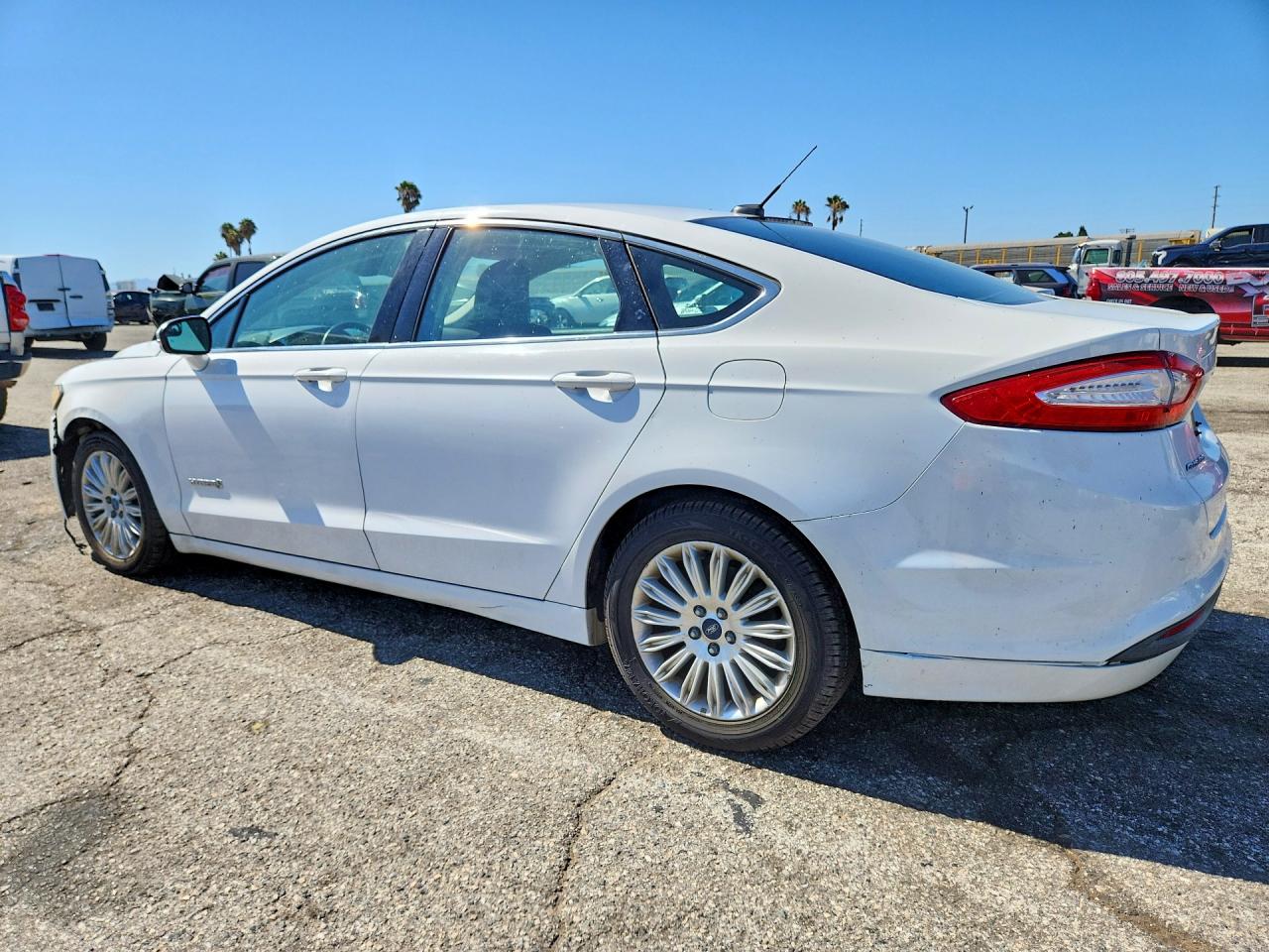2013 Ford Fusion Se Hybrid White vin: 3FA6P0LU1DR249147