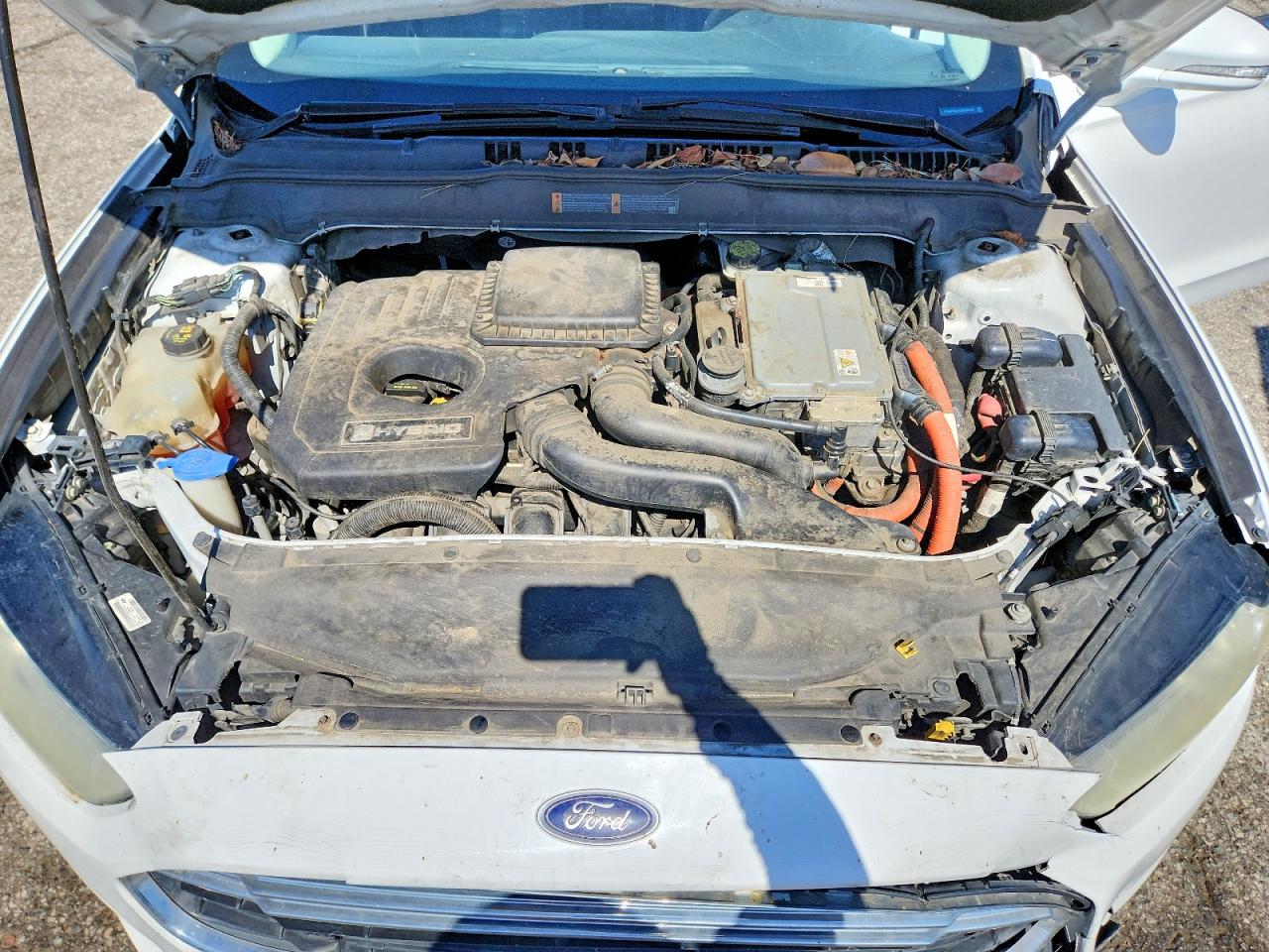 2013 Ford Fusion Se Hybrid White vin: 3FA6P0LU1DR249147