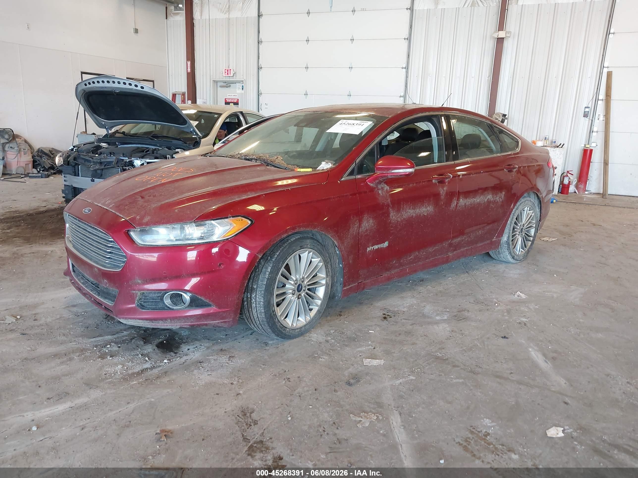 2013 Ford Fusion Hybrid Se Красный vin: 3FA6P0LU1DR302932